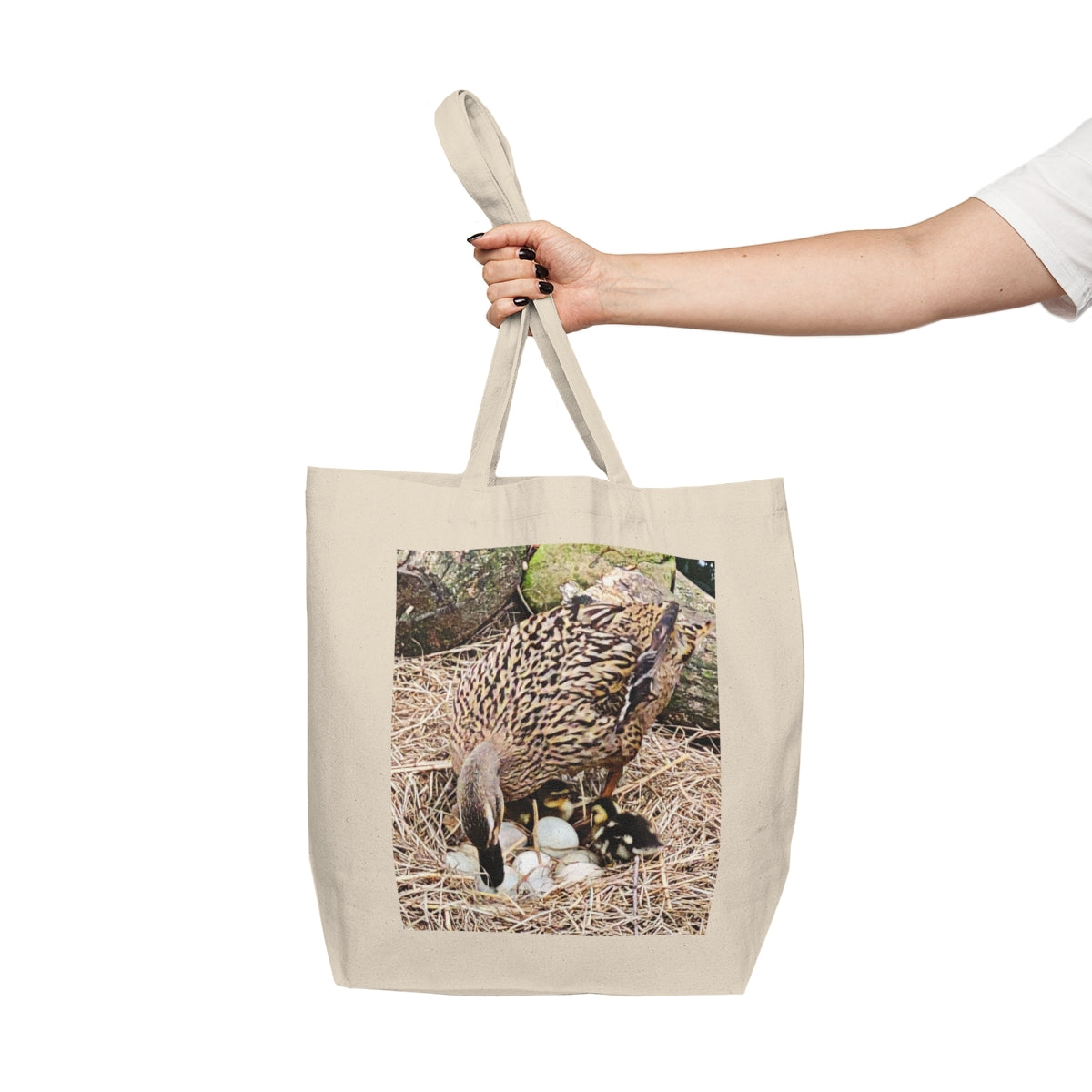 Louisiana Mallard Canvas Shopping Tote