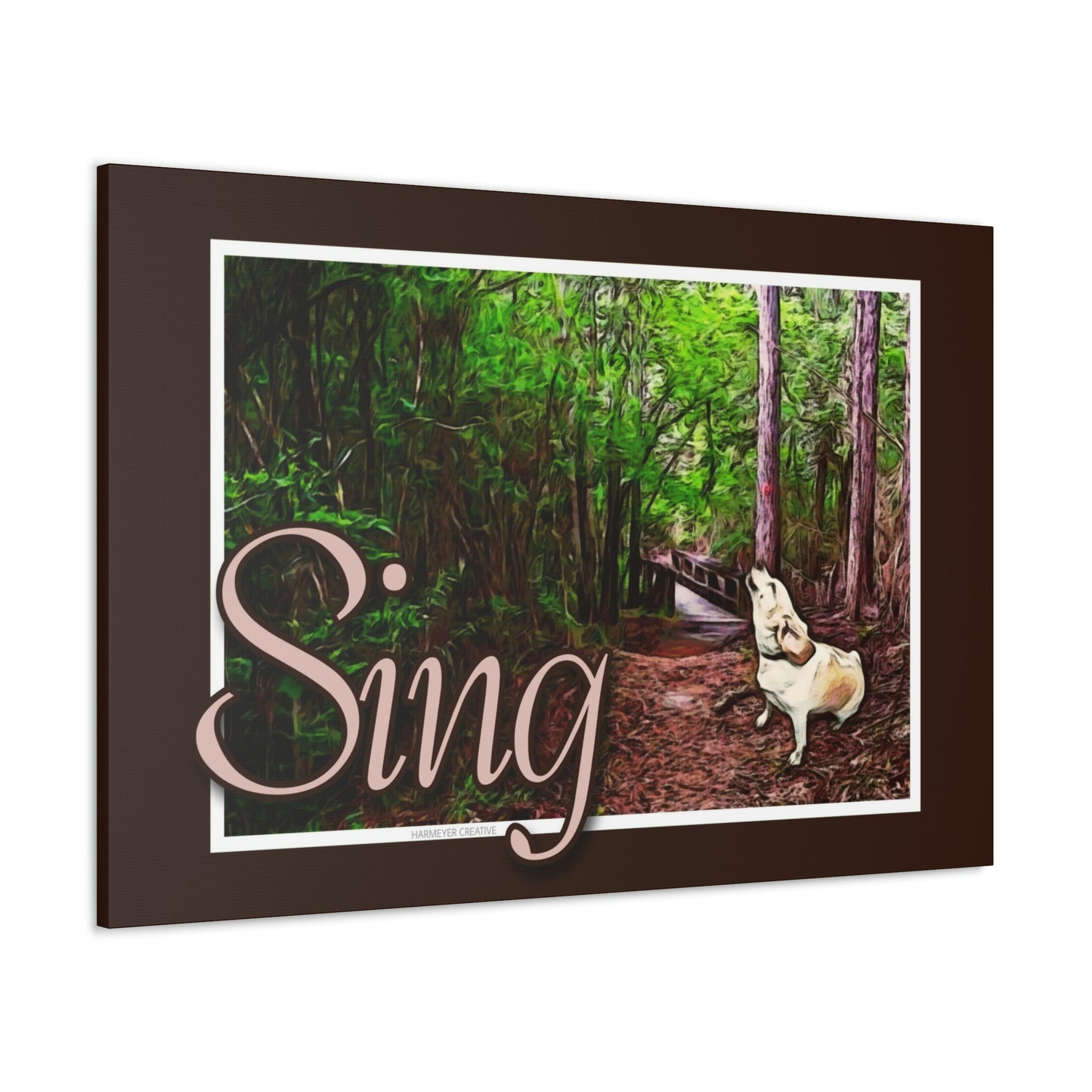 Good Dog "Sing" Canvas Gallery Wraps