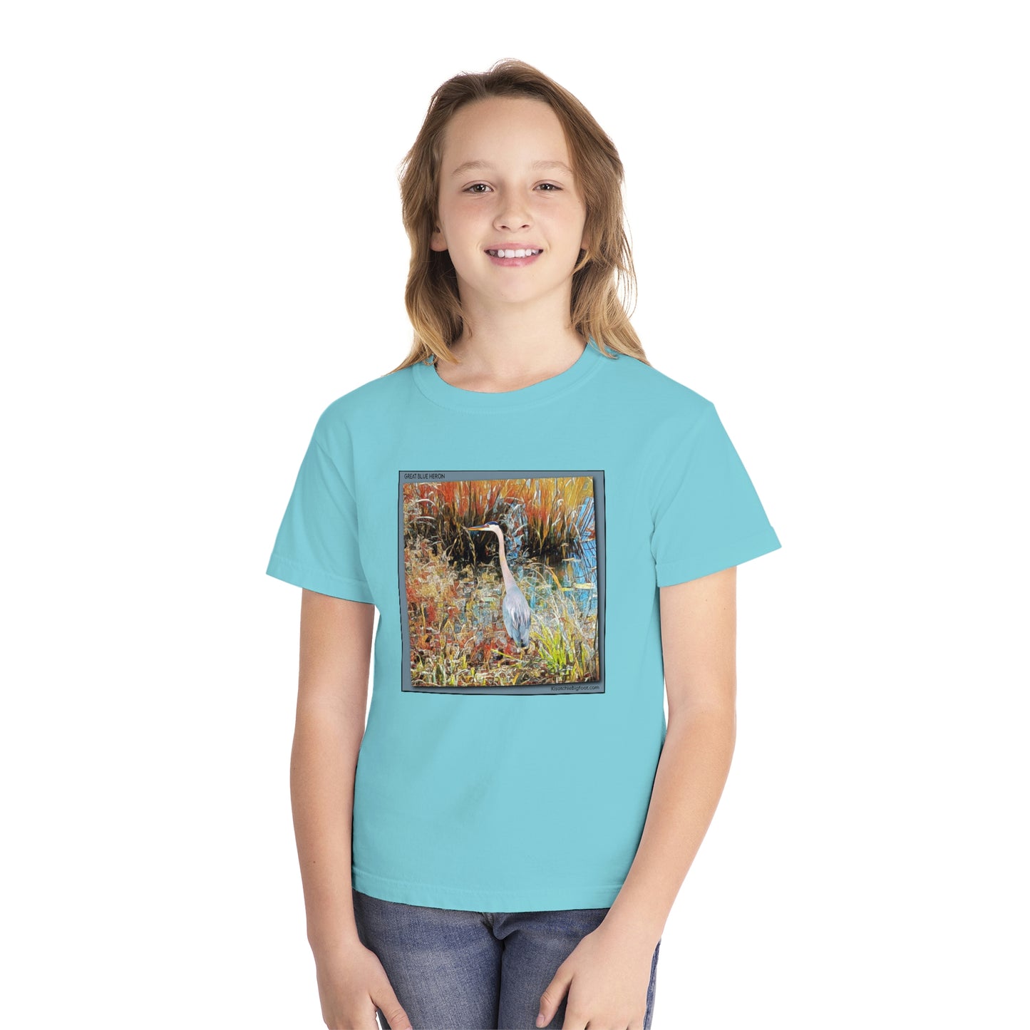 Unisex Youth Great Blue Heron T-Shirt