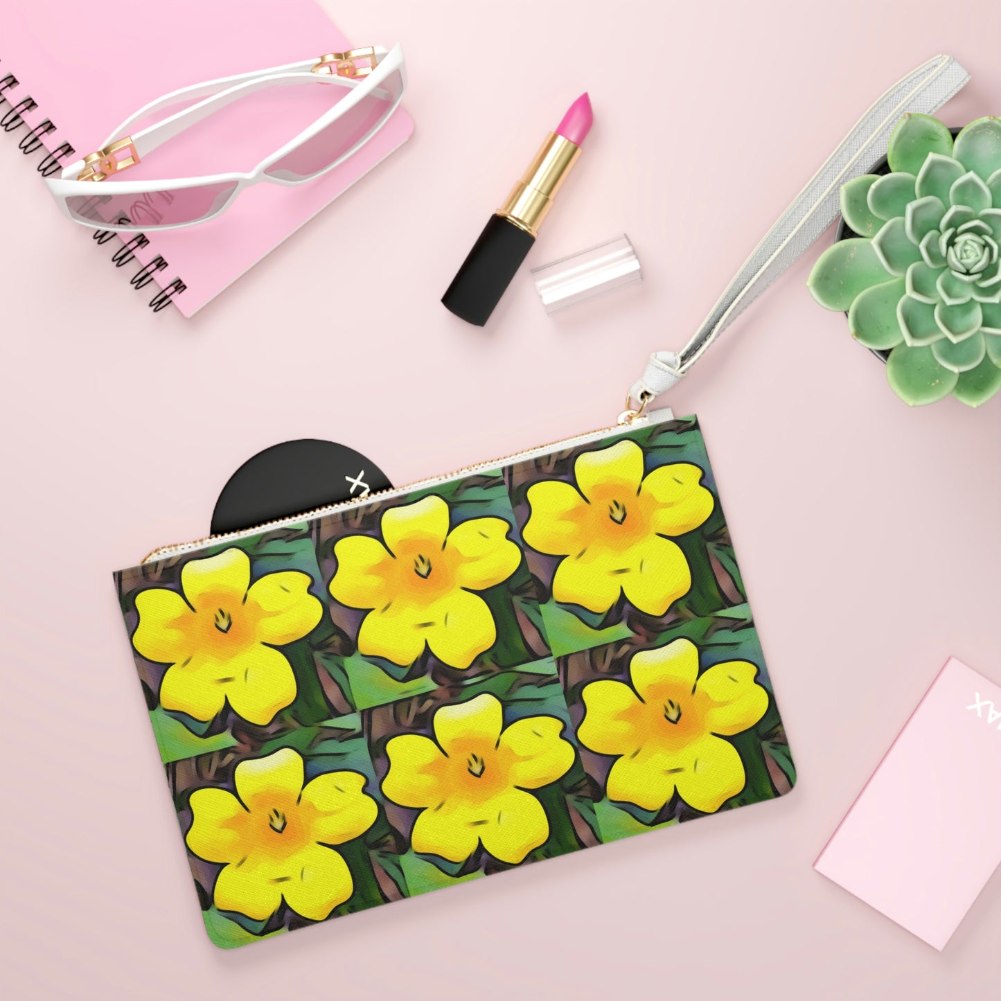 Yellow Jessamine Clutch Bag