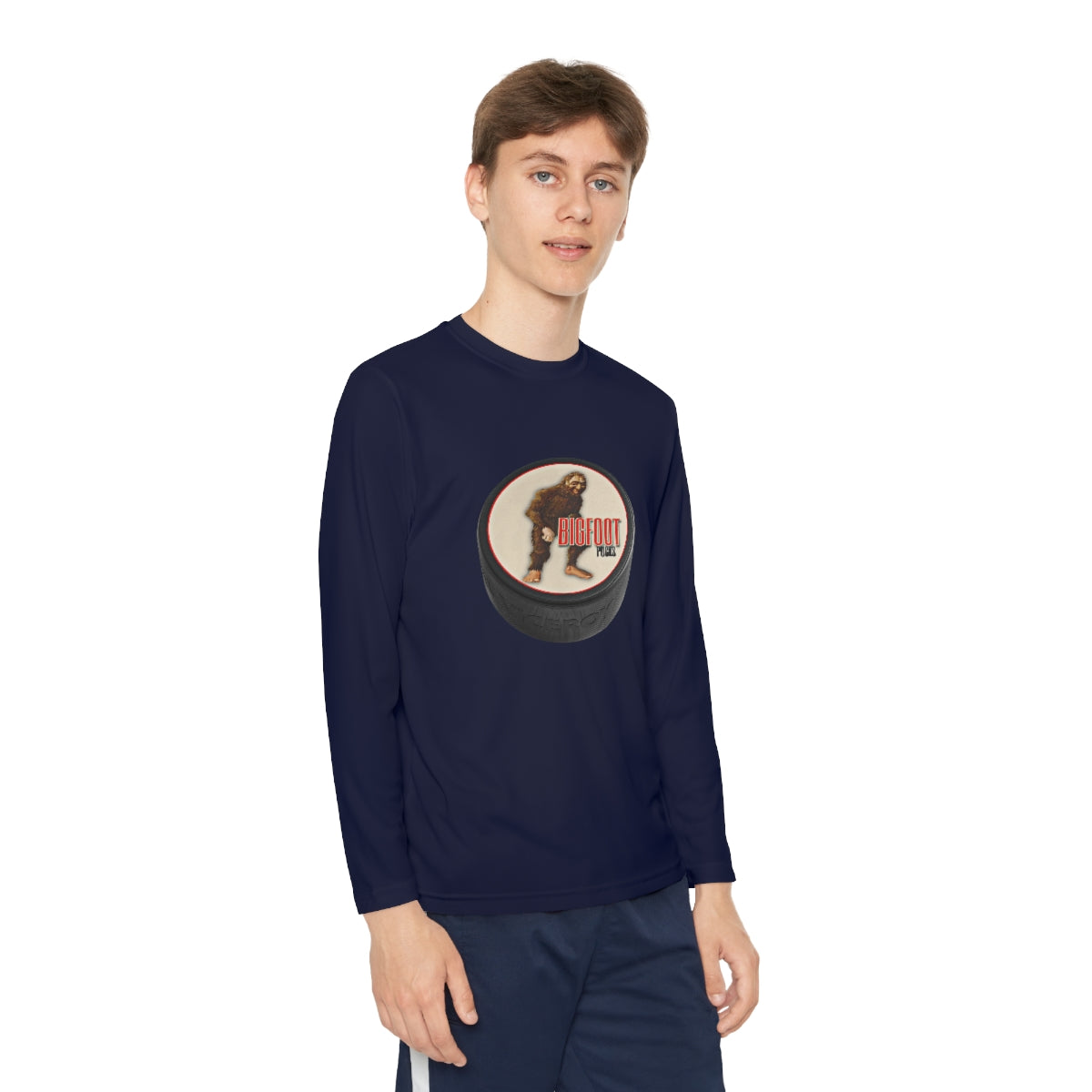 Youth Long Sleeve Bigfoot Pucks Tee