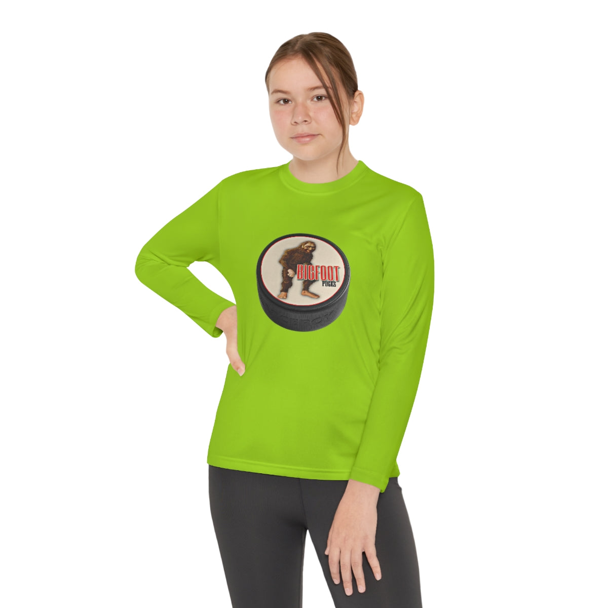 Youth Long Sleeve Bigfoot Pucks Tee