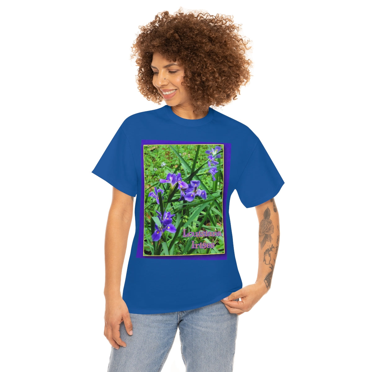 Louisiana Irises Heavy Cotton Tee