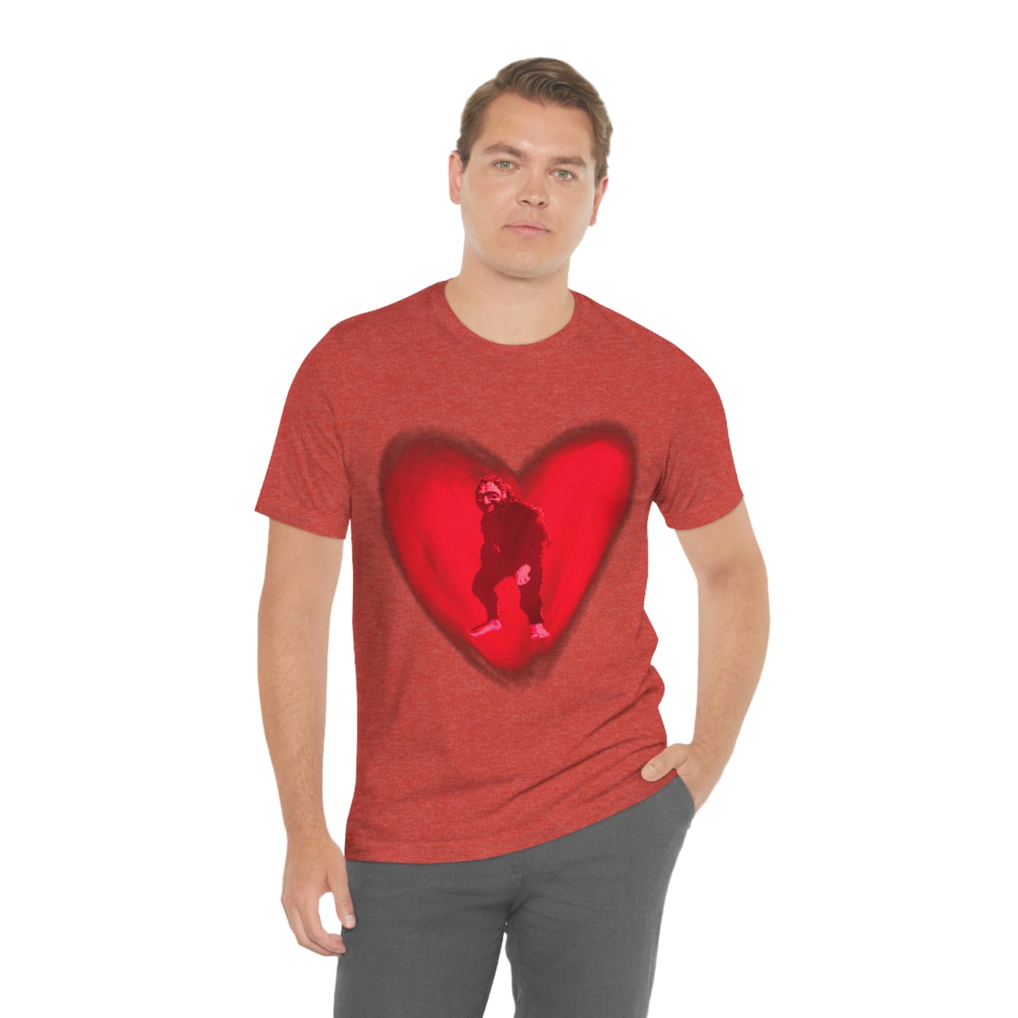 Unisex Bigfoot in My Heart Jersey Tee