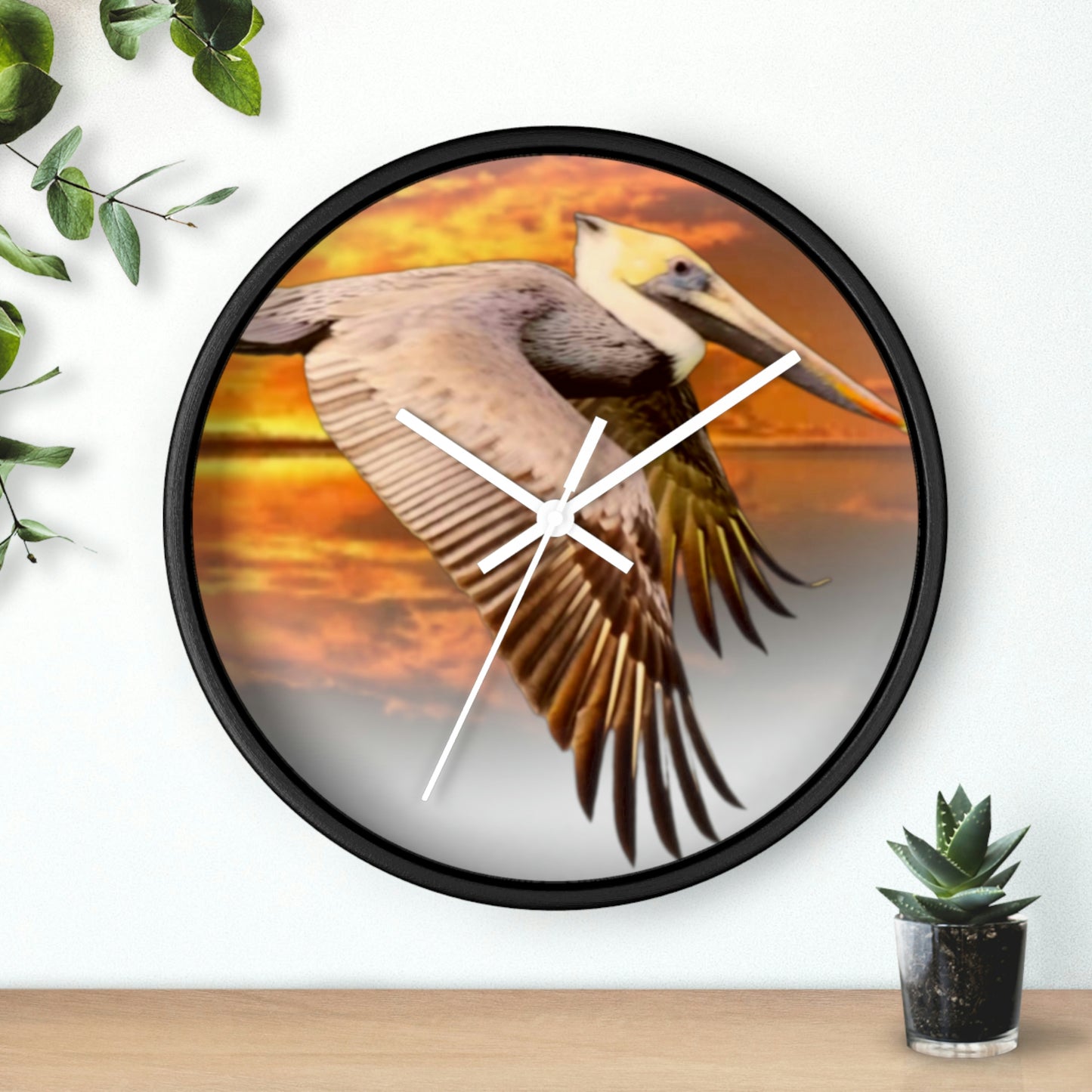 Louisiana's Brown Pelican Wall Clocks