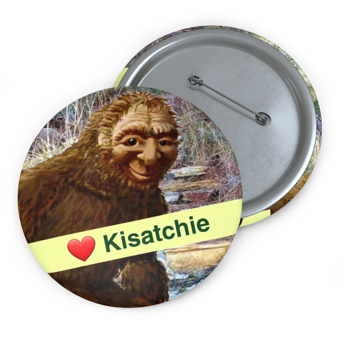 Kisatchie Bigfoot Pin Buttons