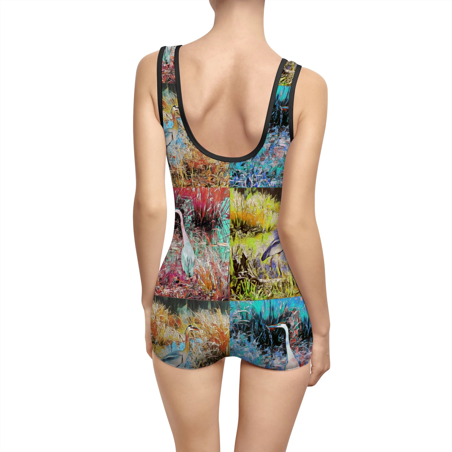 Great Blue Herons Women's Vintage Swimsuit