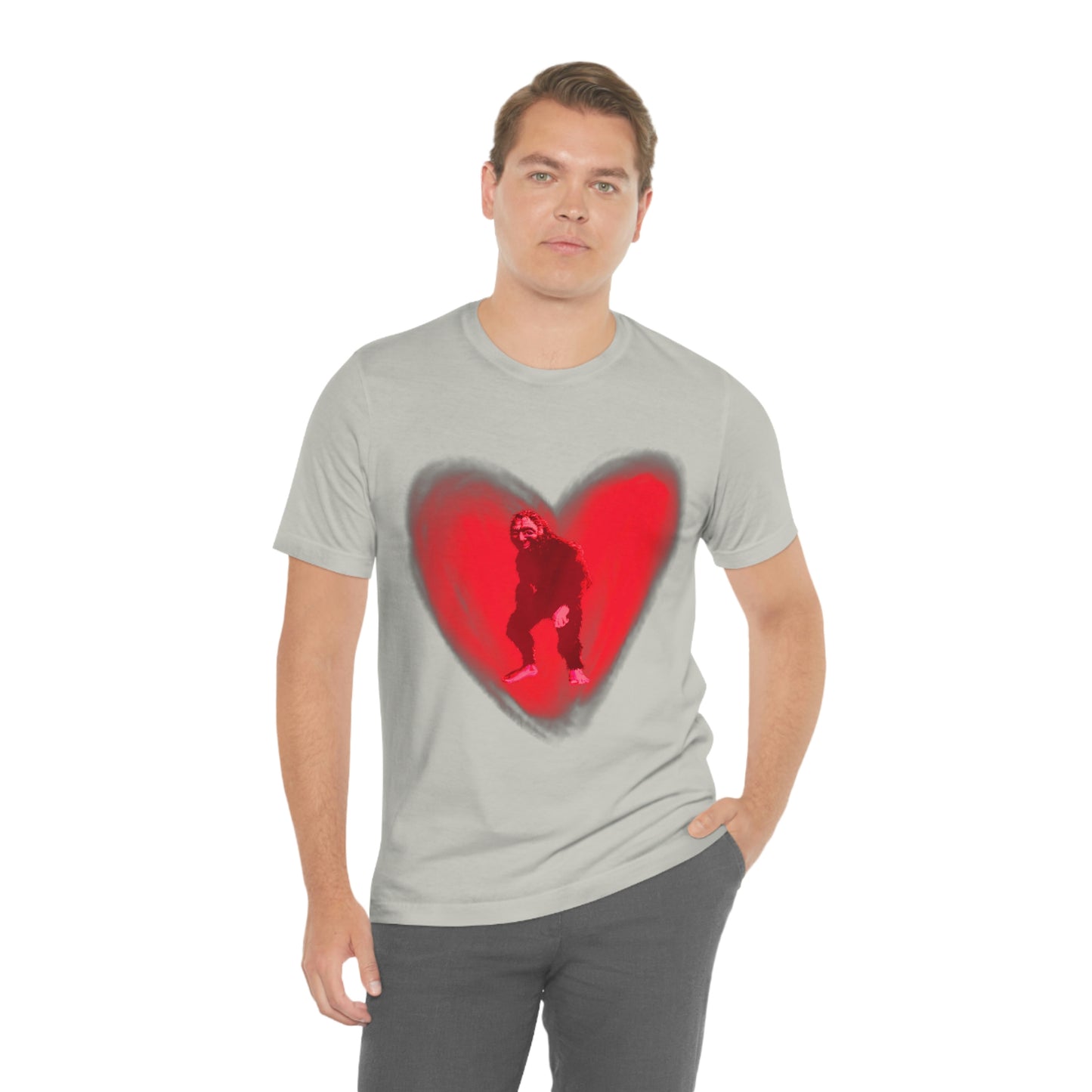 Unisex Bigfoot in My Heart Jersey Tee