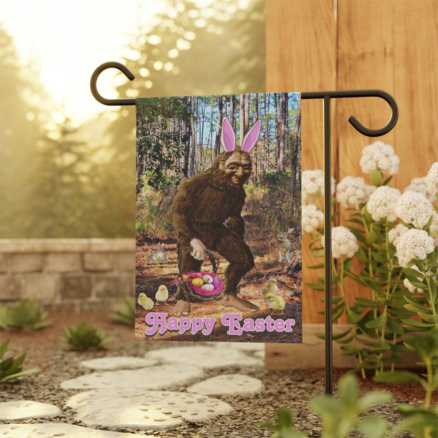 Easter Bigfoot Garden & House Banner