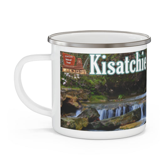 Enamel Kisatchie Bayou Camping Mug