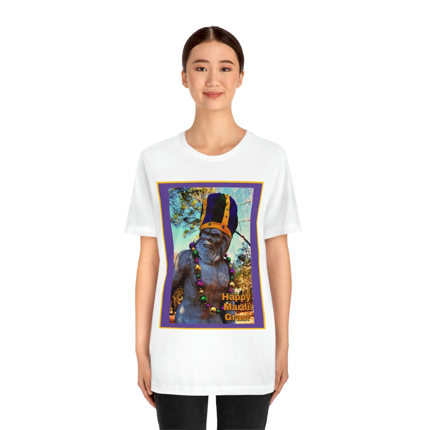 Bigfoot's Mardi Gras Unisex Jersey Tee