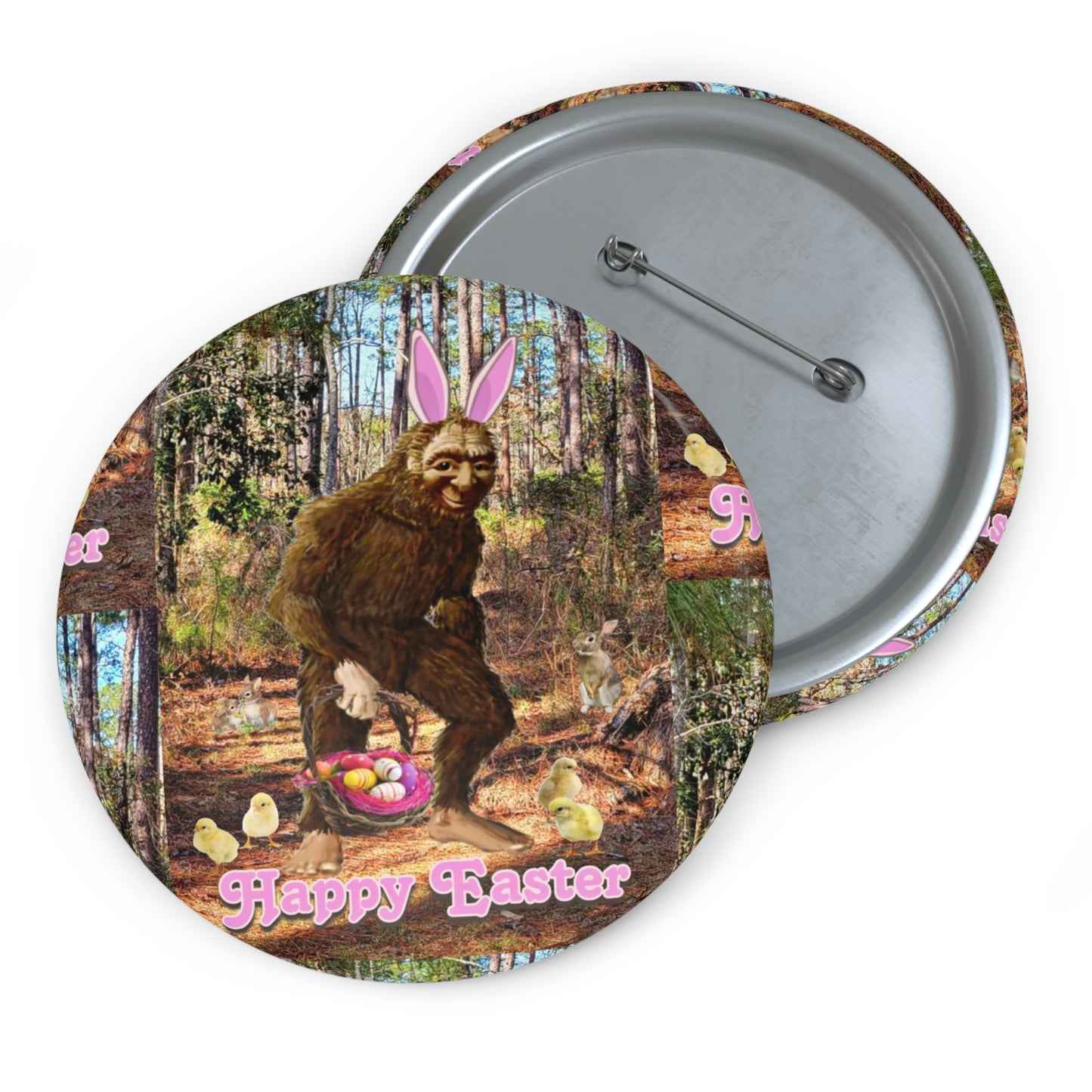 Bigfoot Easter Buttons