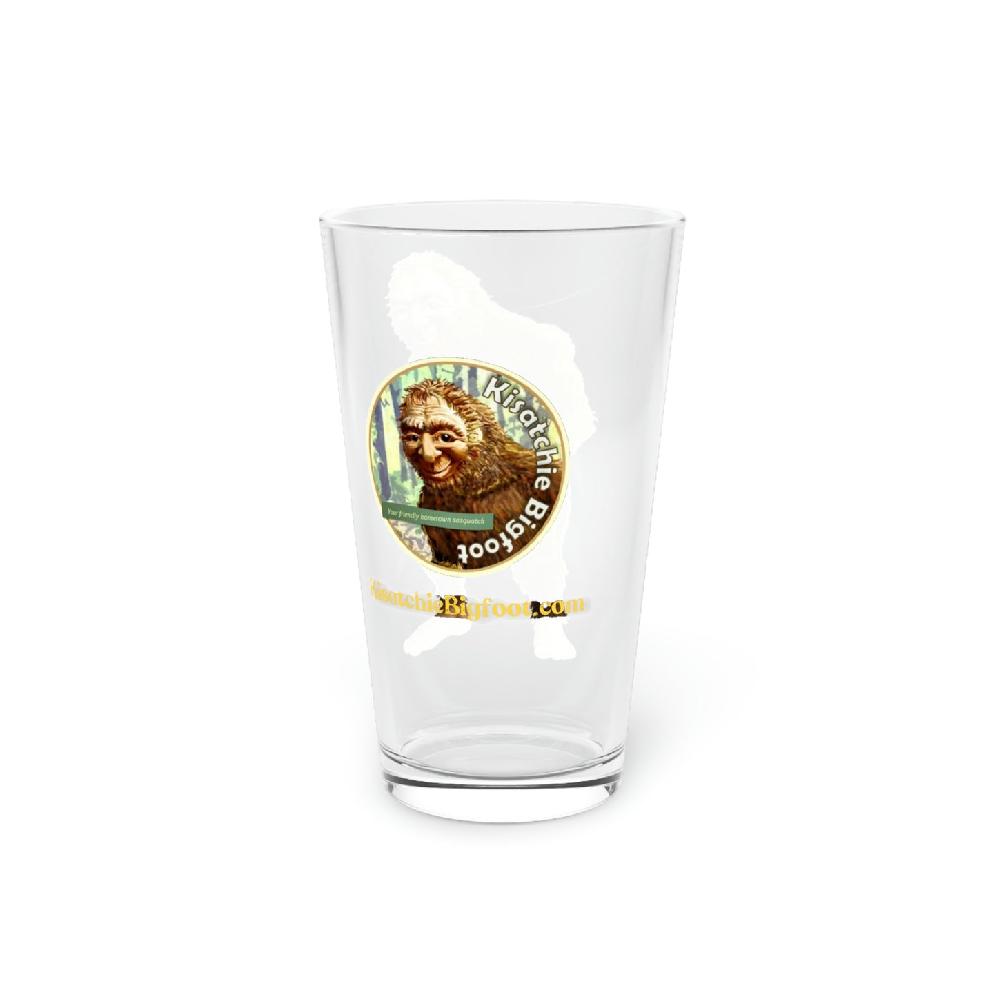 Kisatchie Bigfoot Clear Pint Glass