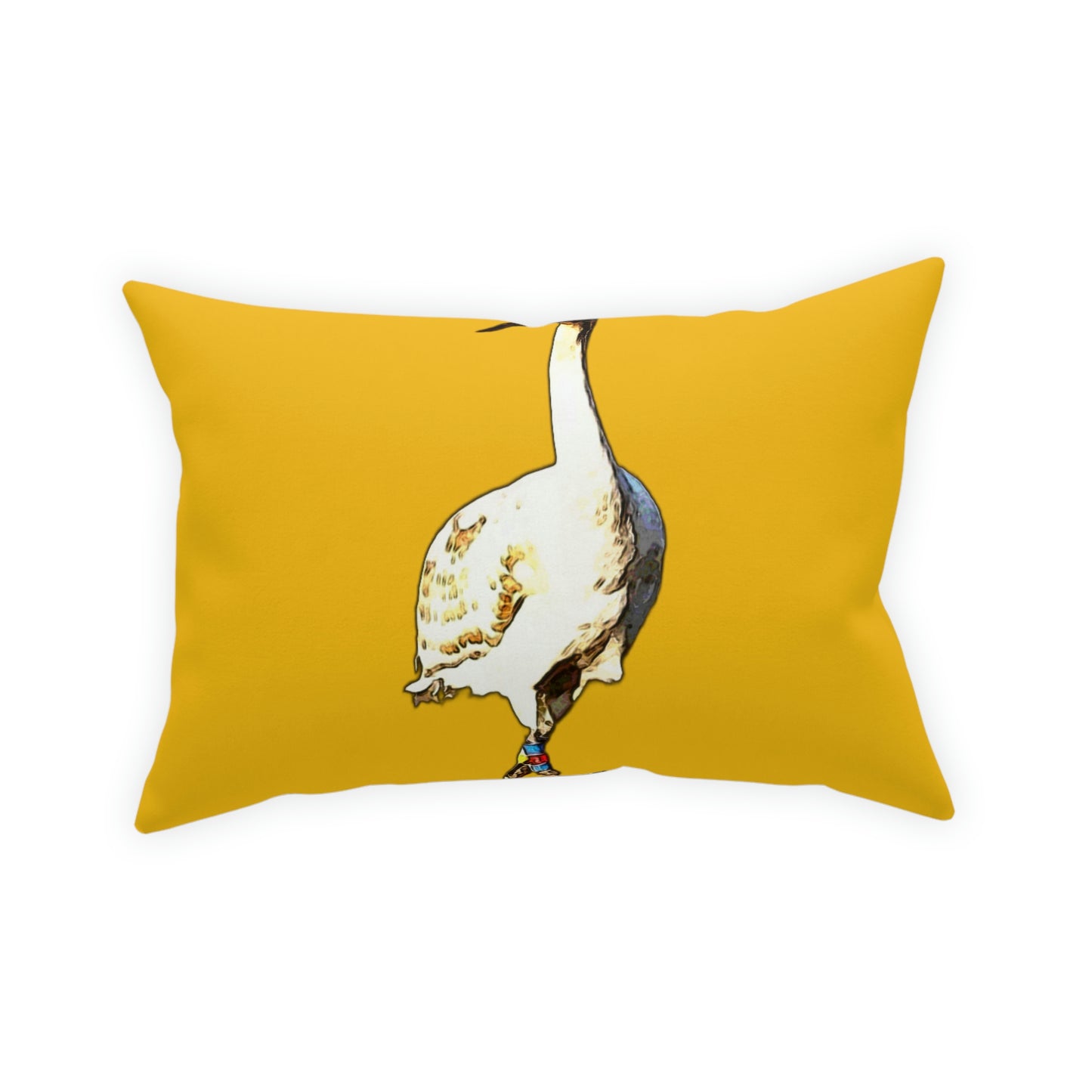 Whooping Crane Broadcloth Pillow