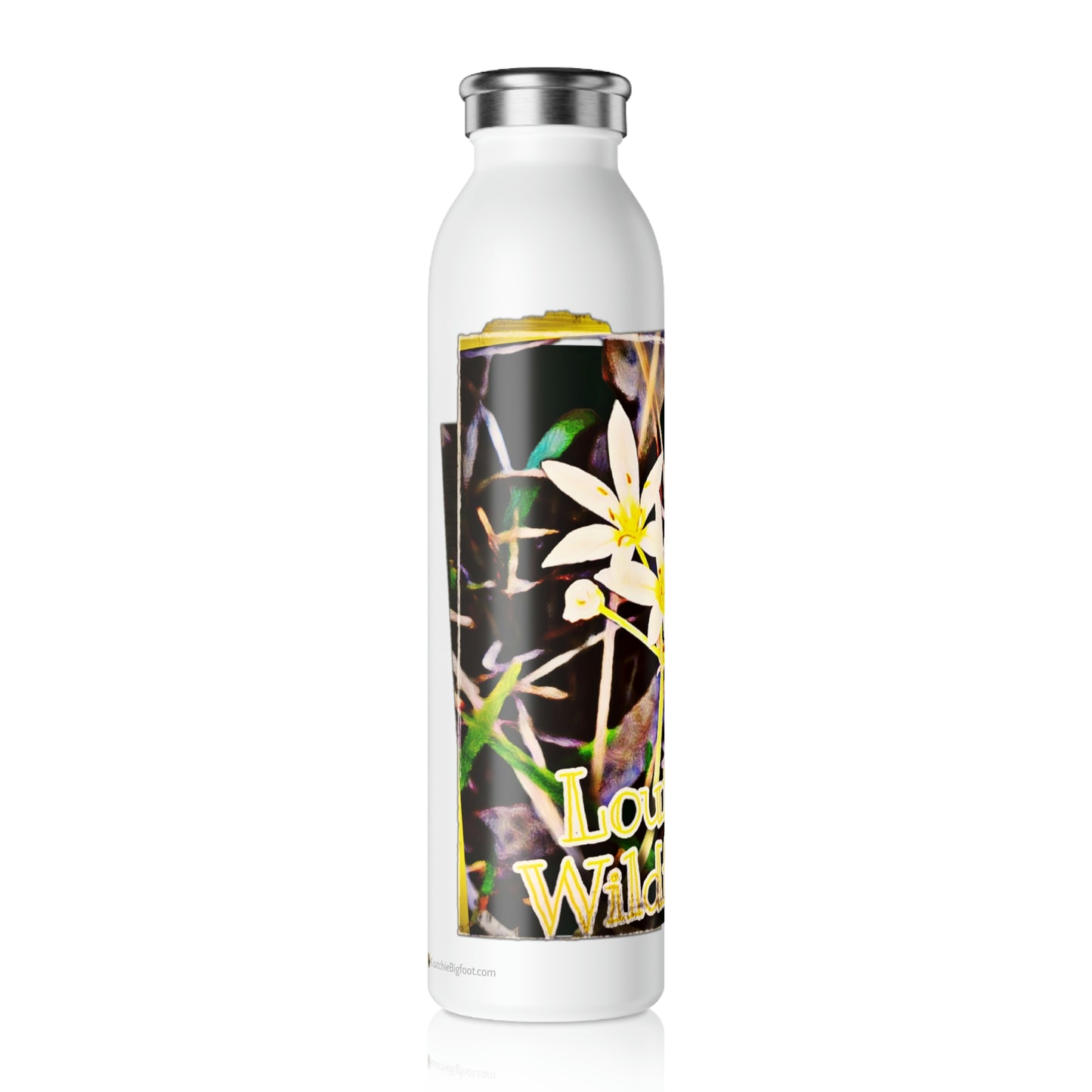 Slim Louisiana Wildflowers Water Bottle