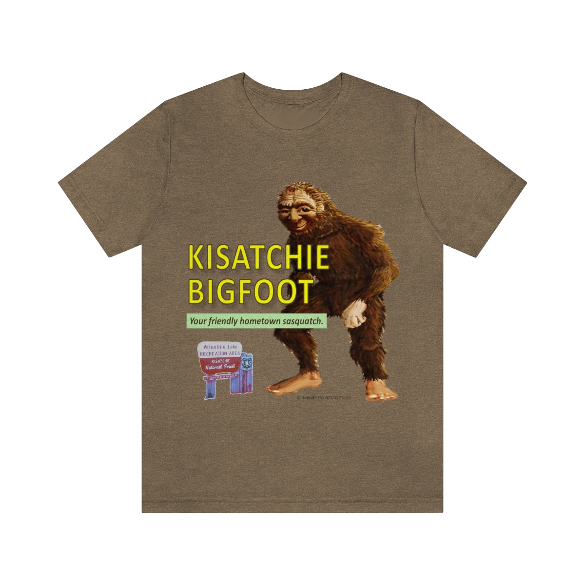 Unisex Kisatchie Bigfoot Jersey Tee