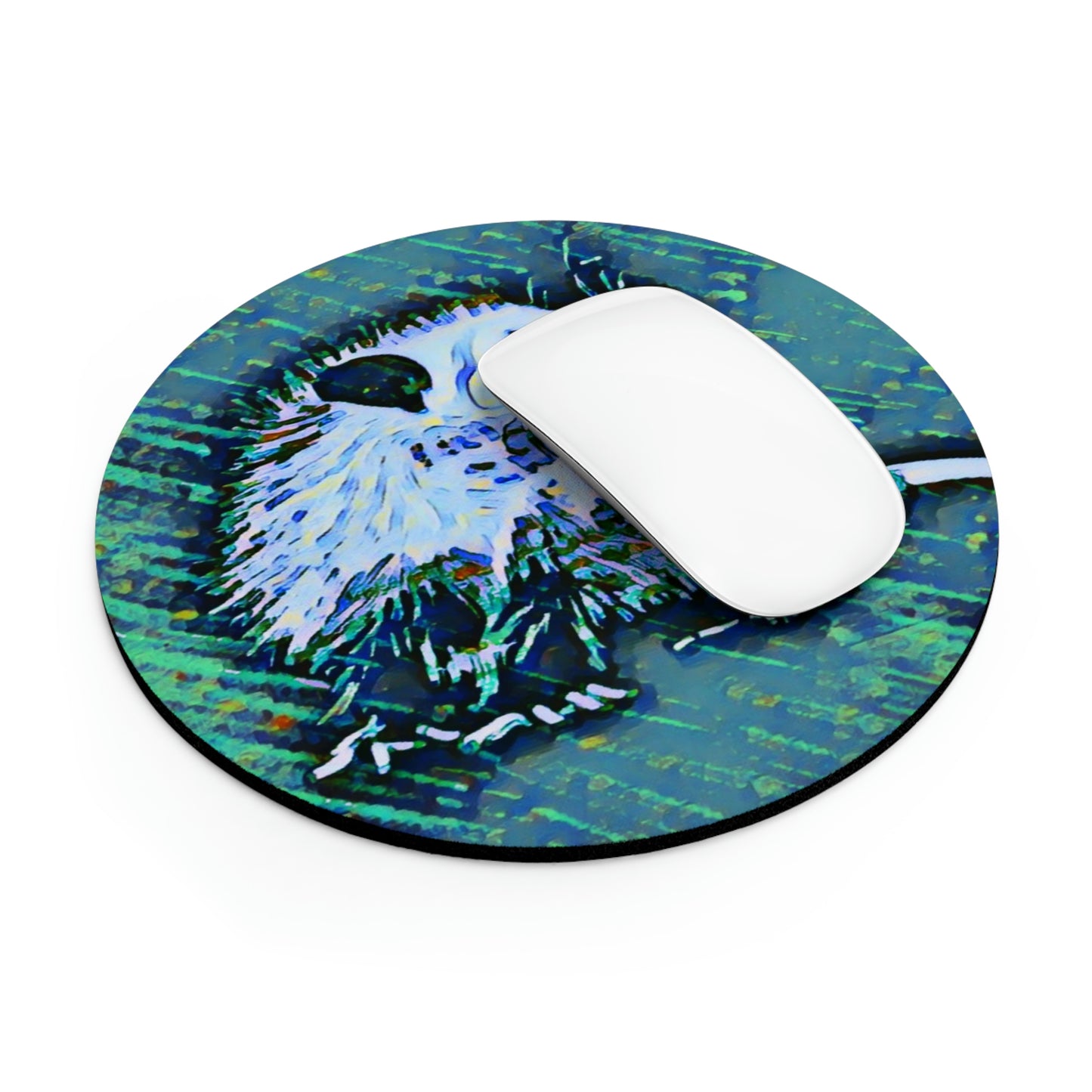 Round Opossum Mouse Pad