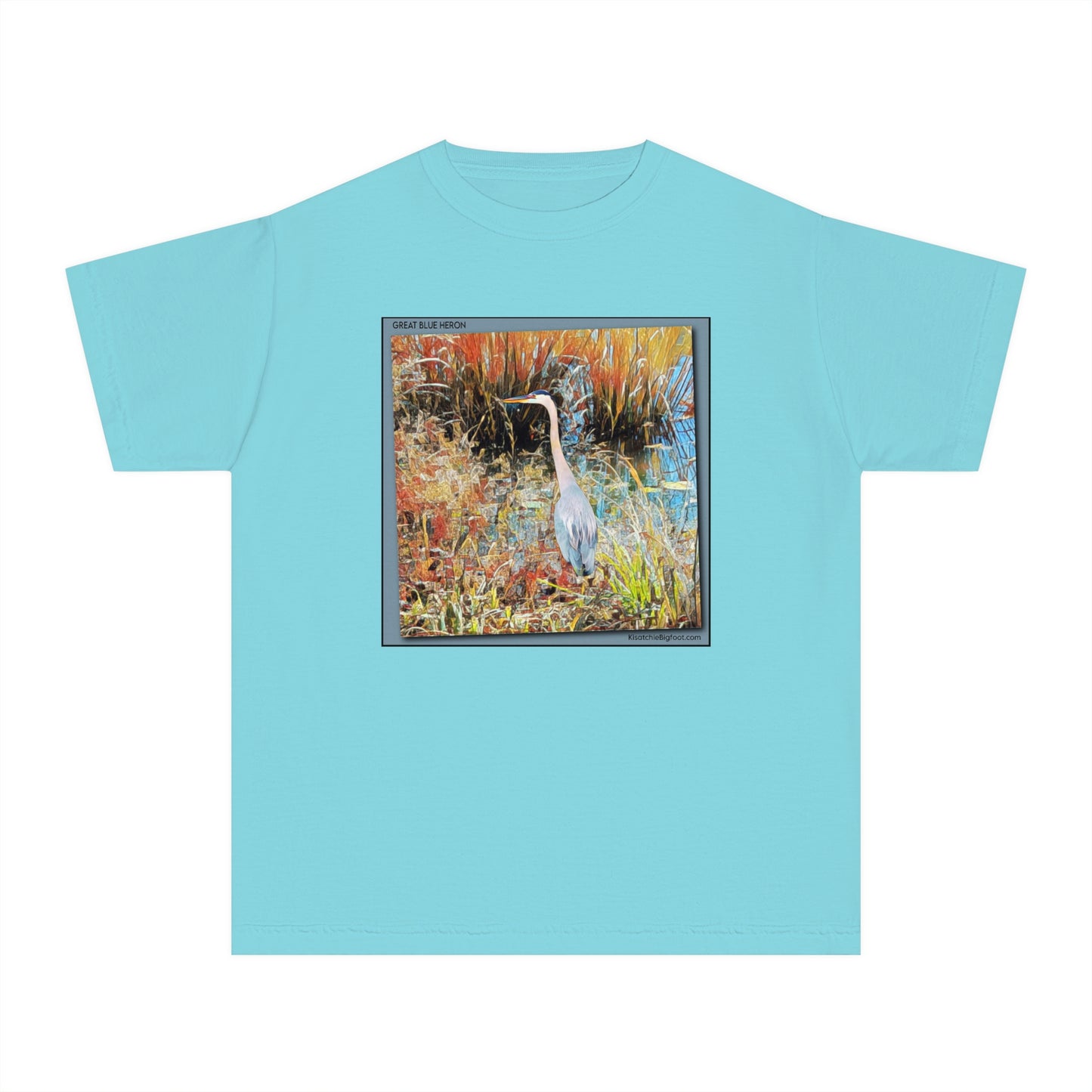 Unisex Youth Great Blue Heron T-Shirt