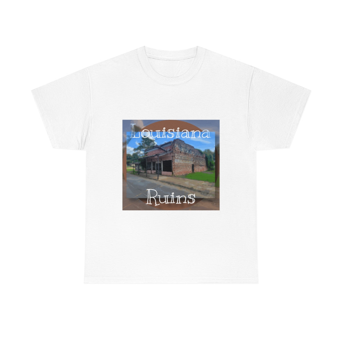 Louisiana Ruins Heavy Cotton Tee