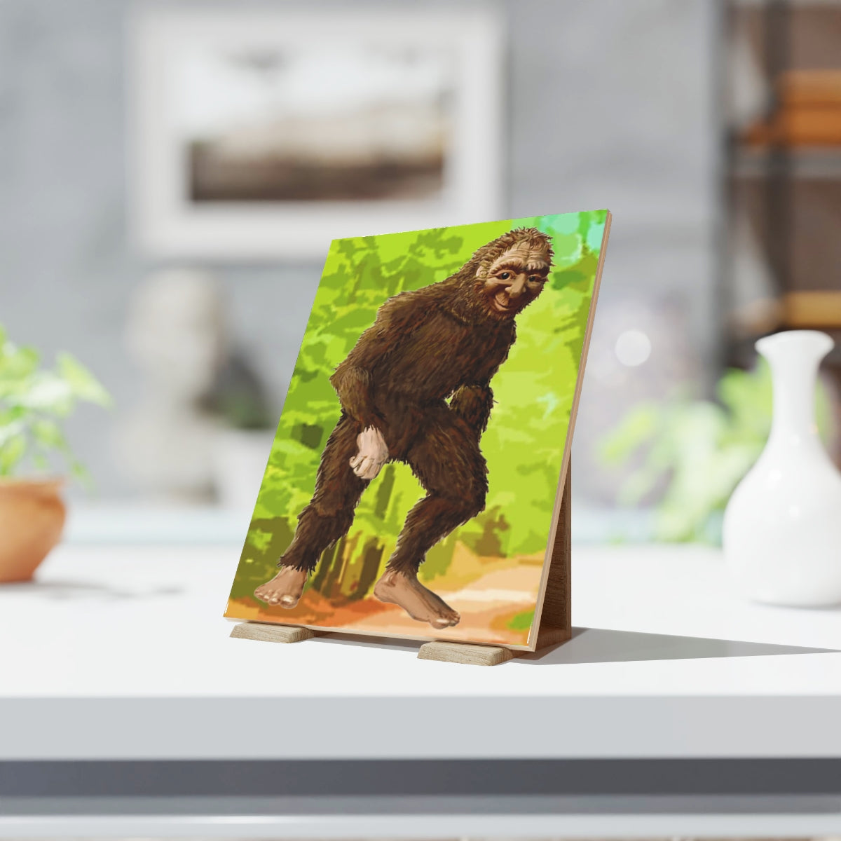 Bigfoot Ceramic Photo Tile