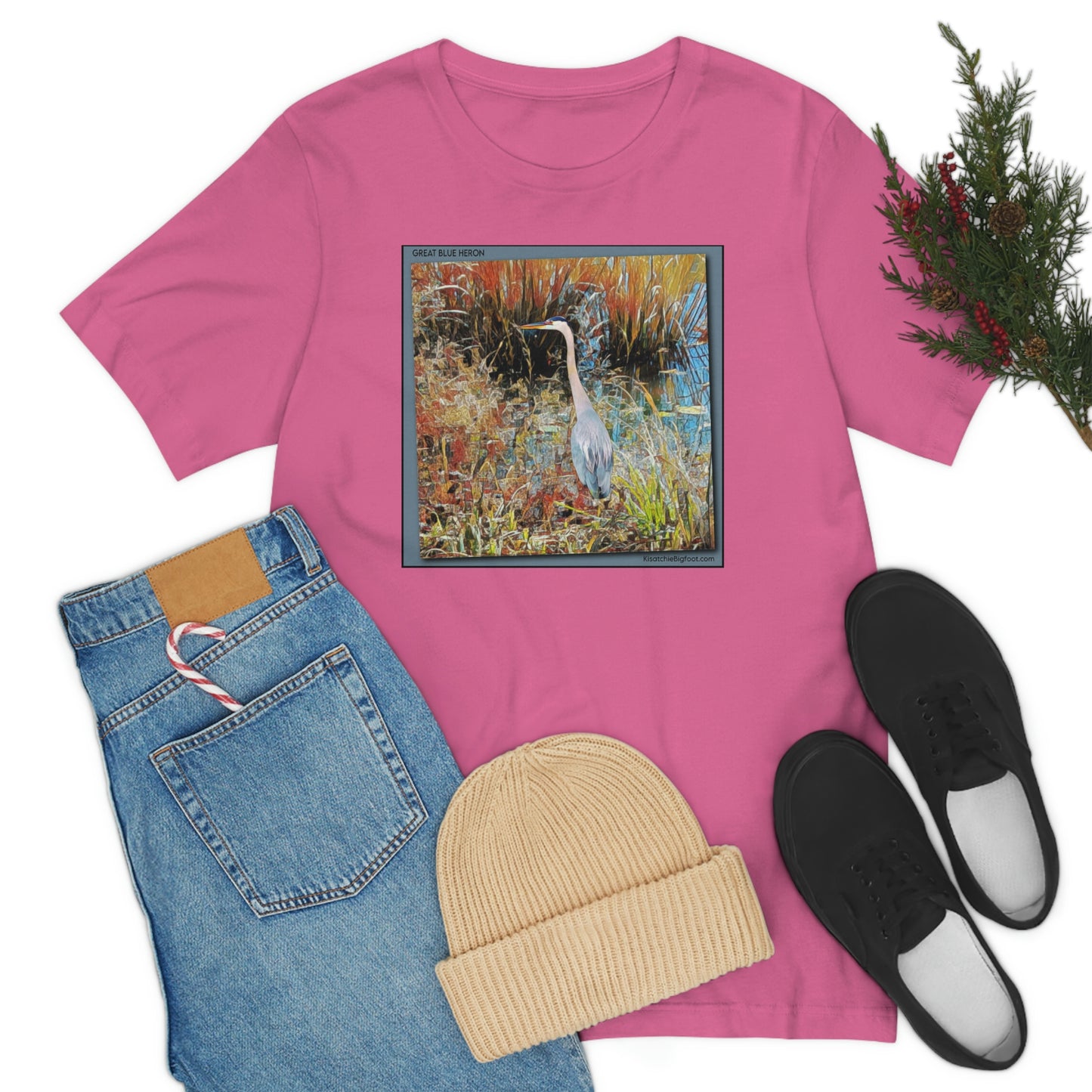 Unisex Great Blue Heron Jersey Tee