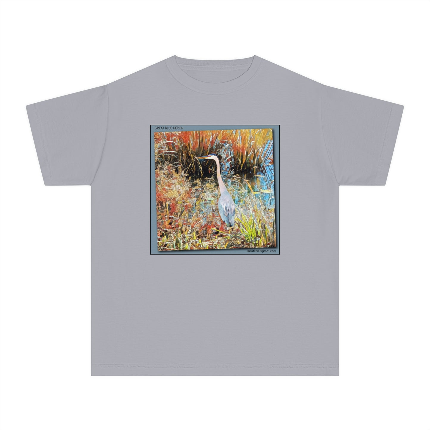 Unisex Youth Great Blue Heron T-Shirt