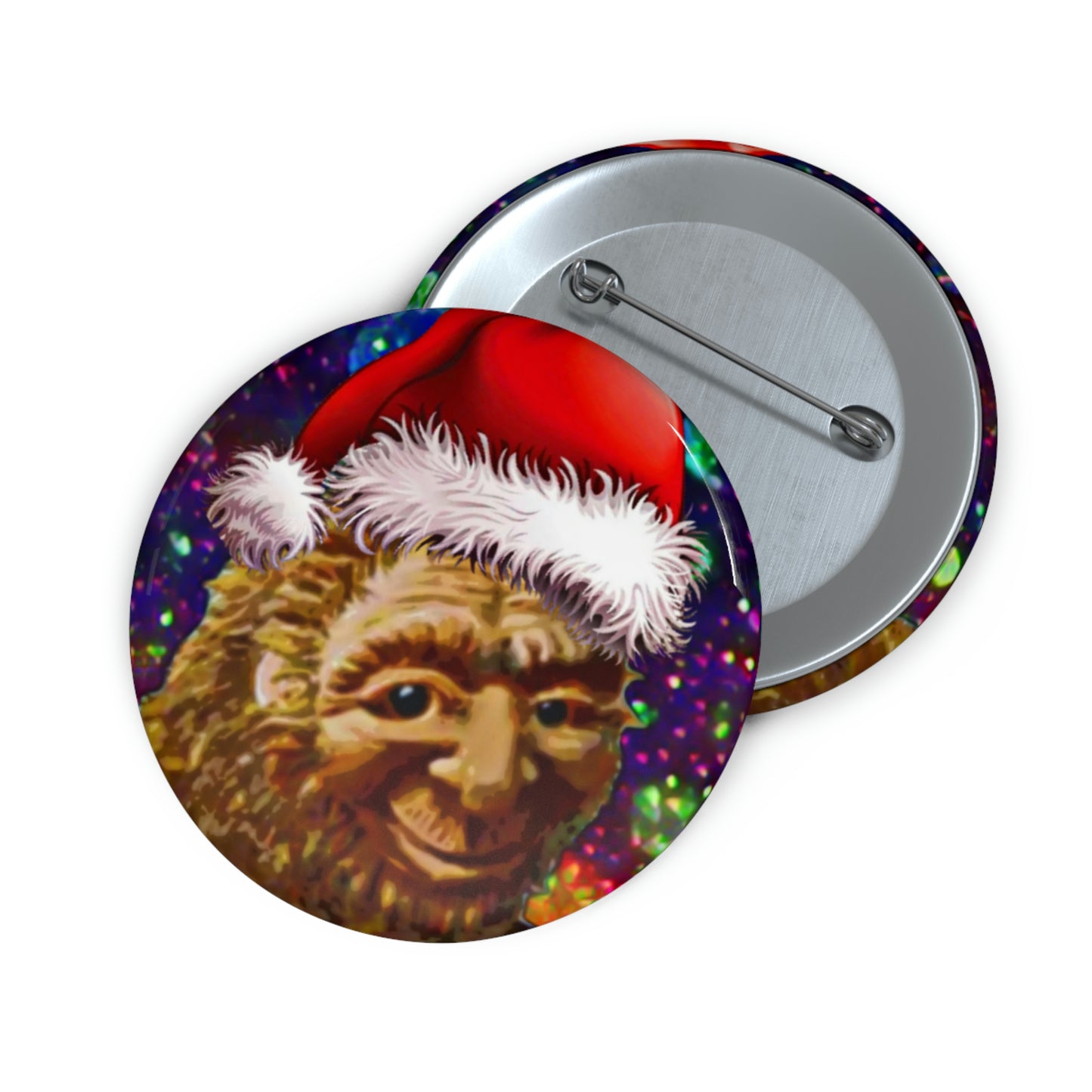 Santa Bigfoot Buttons