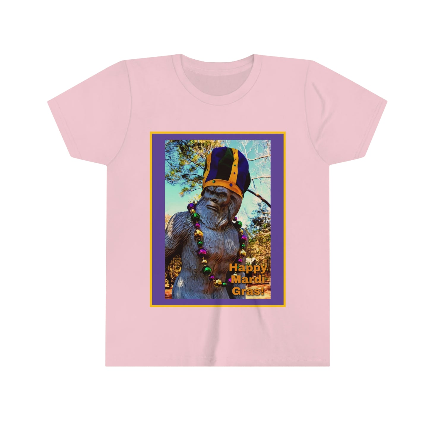 Bigfoot's Mardi Gras Kid's Tshirt