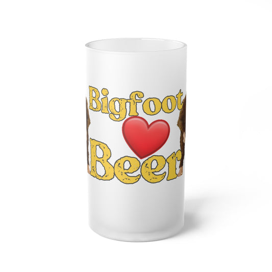 Frosted Glass Bigfoot Beer Mug