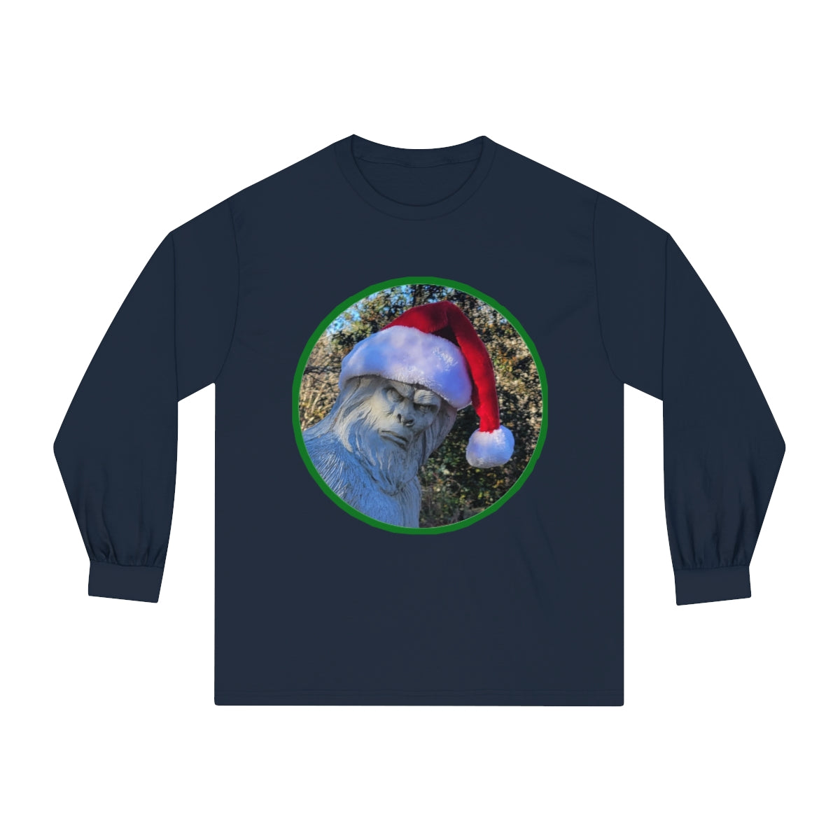 Unisex Bigfoot Santa Long Sleeve Tee