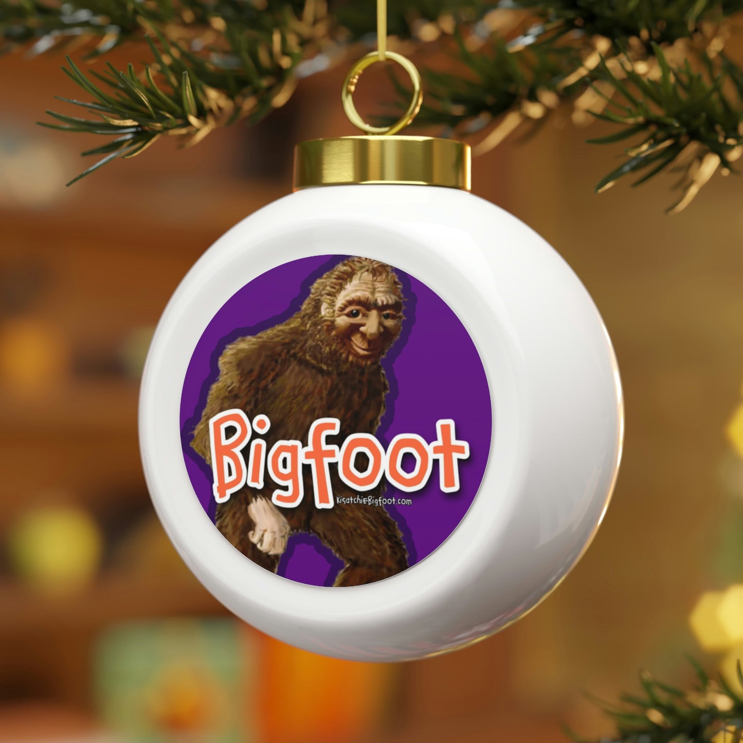 Ceramic Bigfoot Ornament