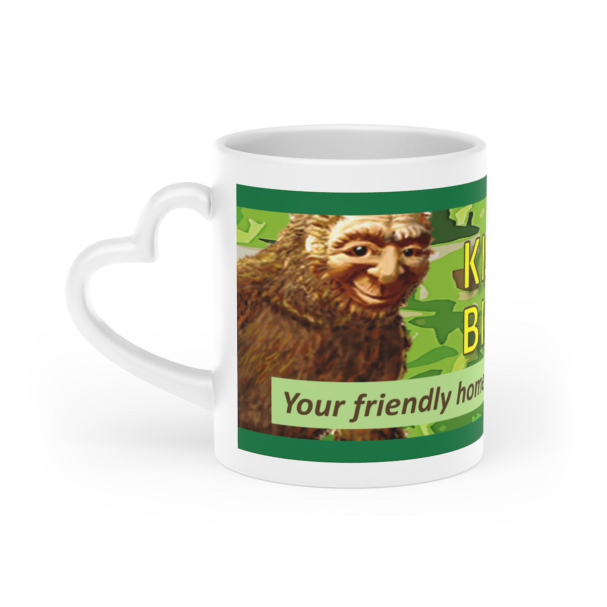 Heart-Shaped Kisatchie Bigfoot Mug