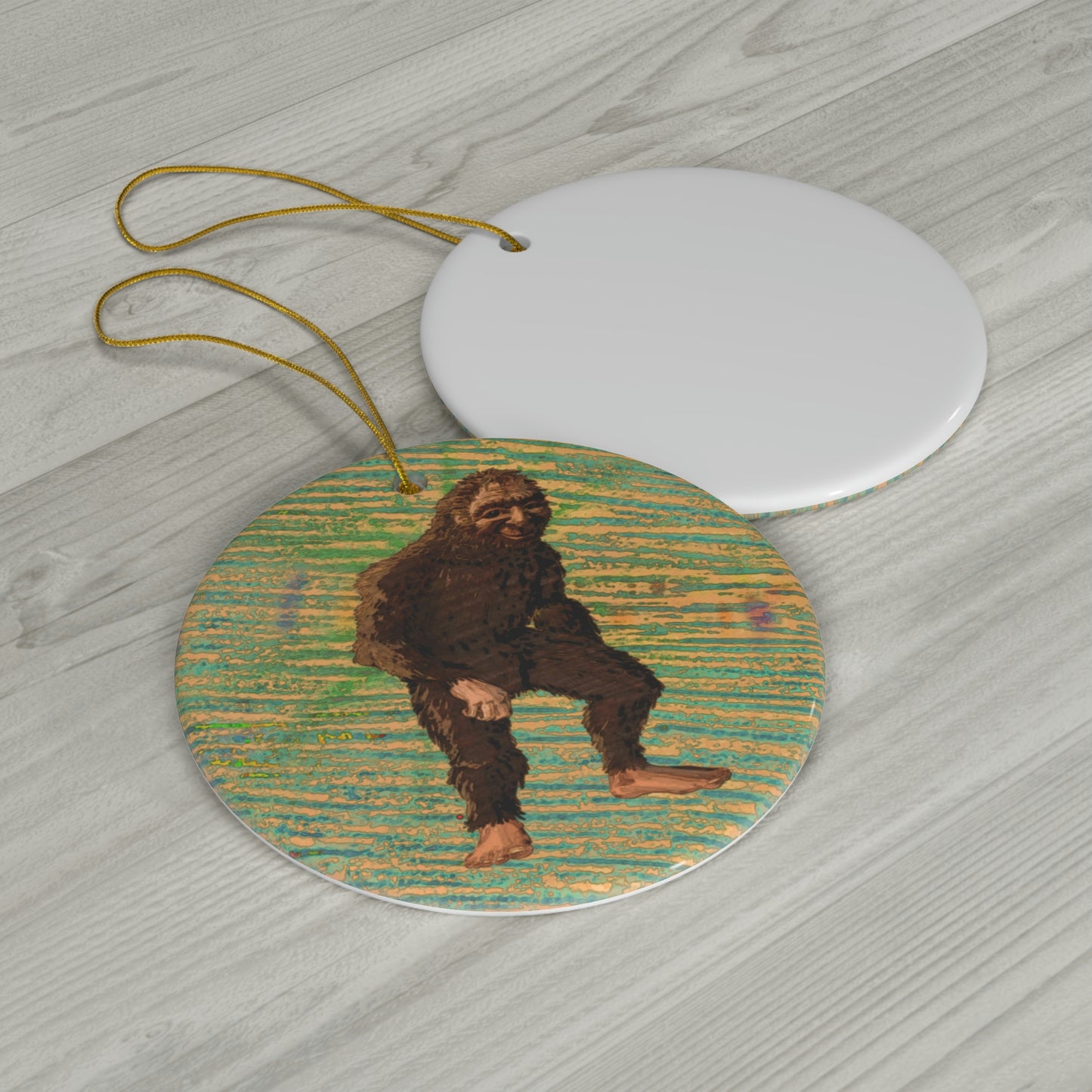 Porcelain Bigfoot Ornament