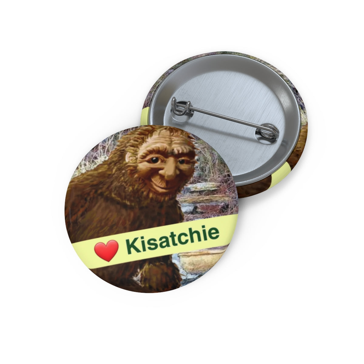 Kisatchie Bigfoot Pin Buttons