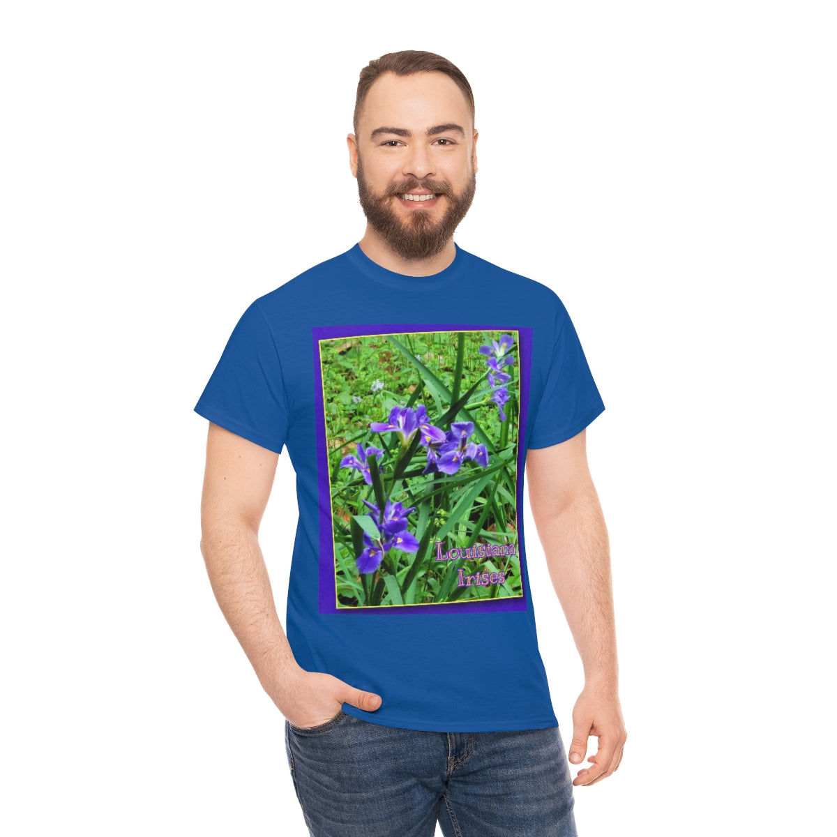 Unisex Louisiana Irises Heavy Cotton Tee