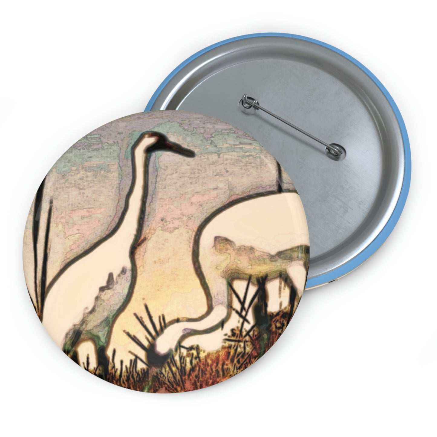 Whooping Cranes Buttons