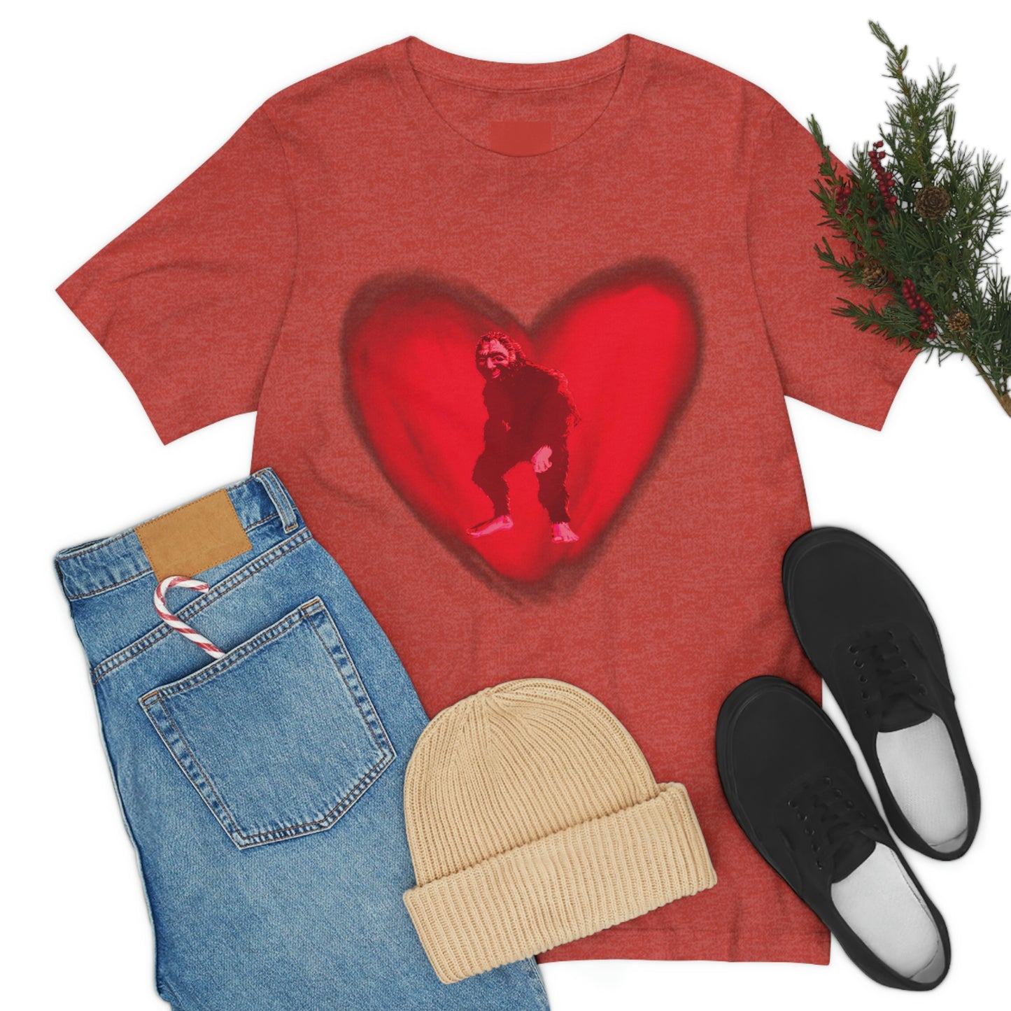 Unisex Bigfoot in My Heart Jersey Tee