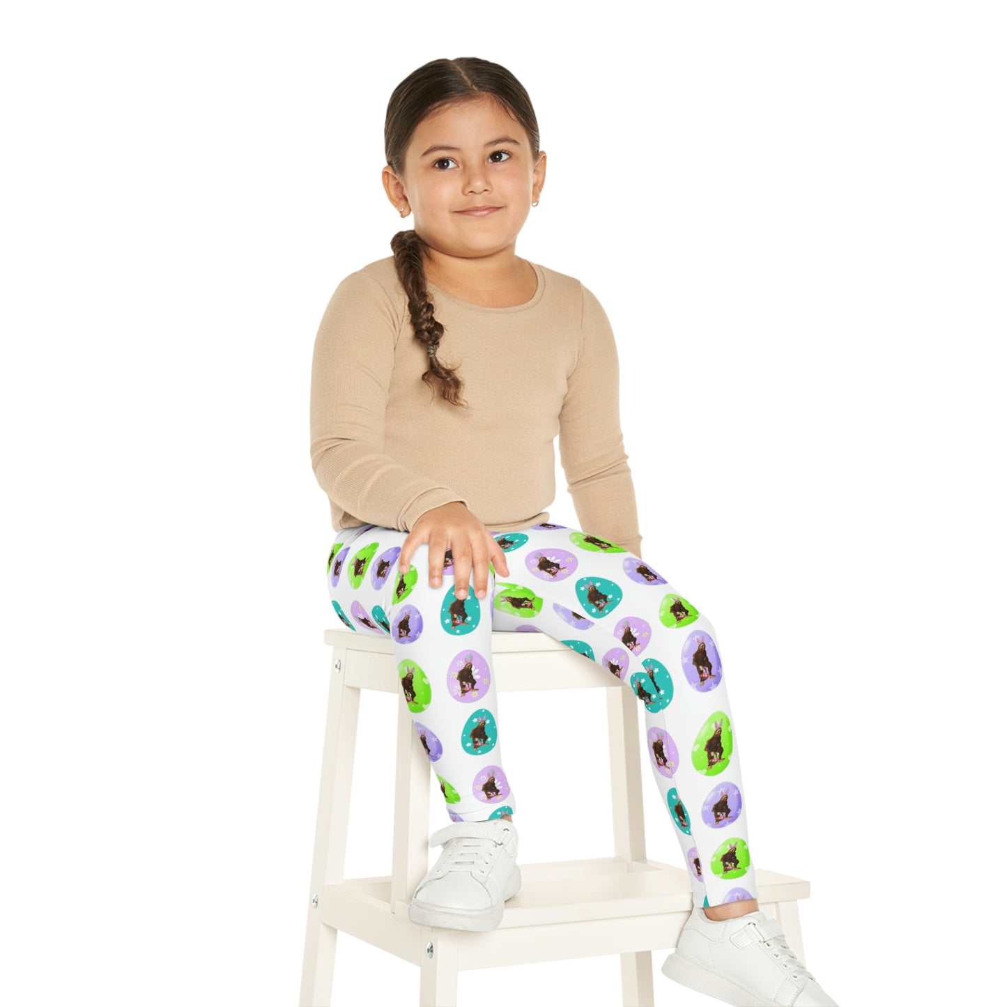 Kids Bigfoot Easter Leggings