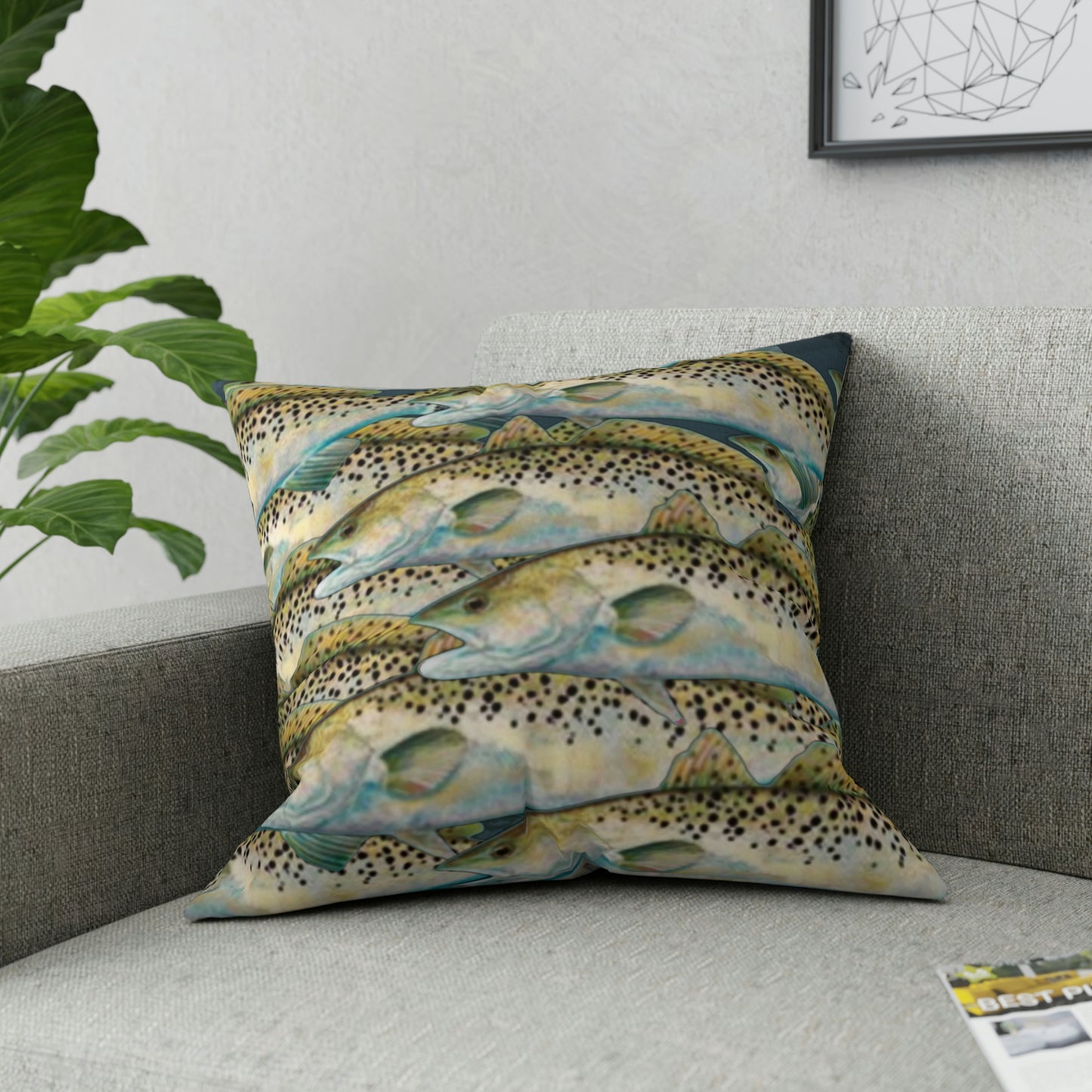 Speckled Trout Broadcloth Pillow