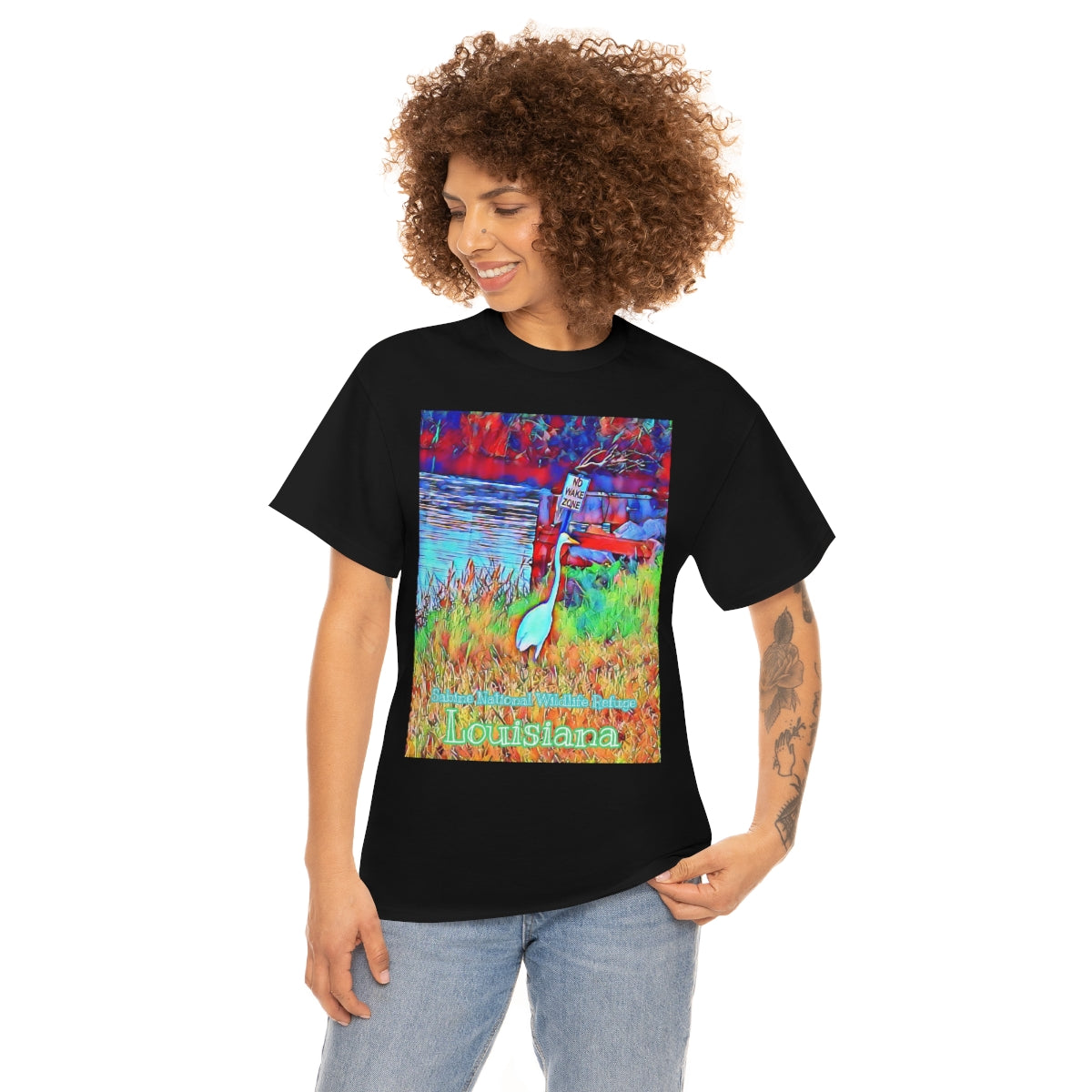 Unisex Louisiana Egret Heavy Cotton Tee