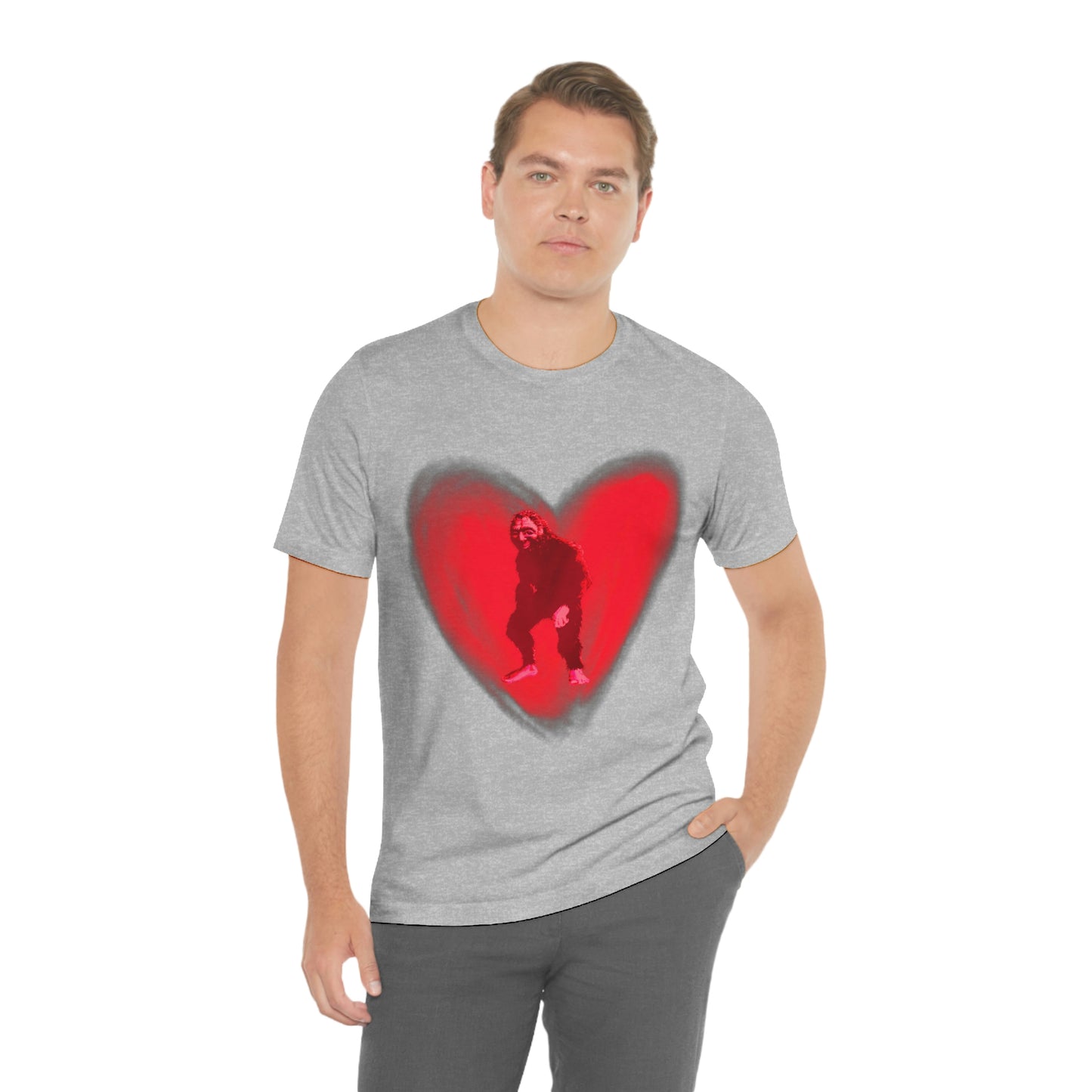 Unisex Bigfoot in My Heart Jersey Tee