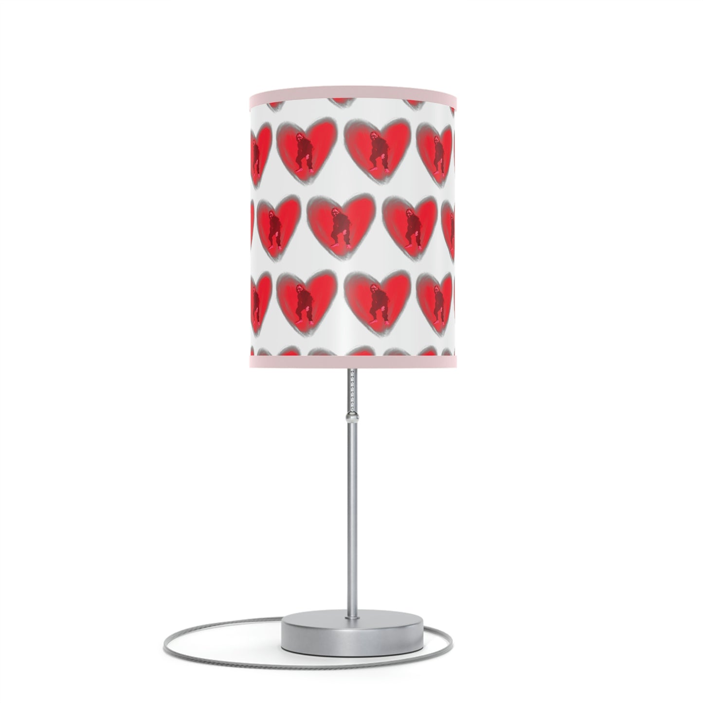 Bigfoot in My Heart Lamp on a Stand