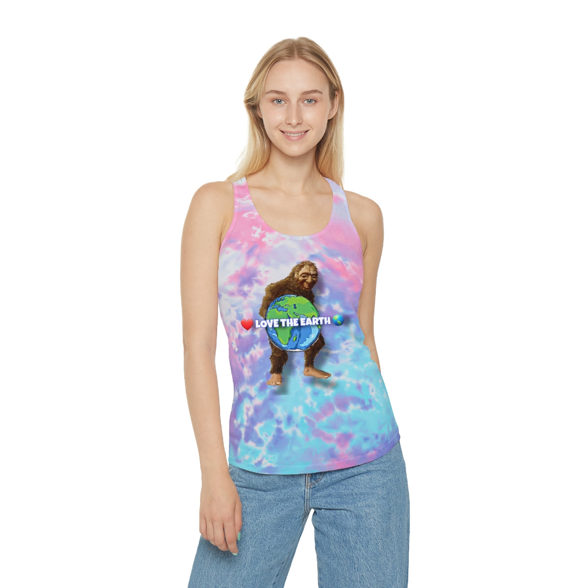 Love the Earth Tie Dye Racerback Tank Top