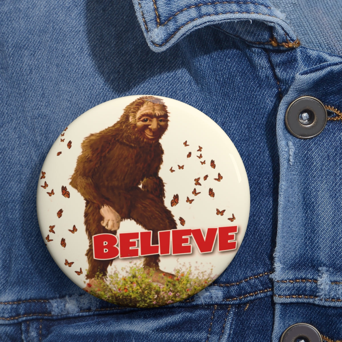 Bigfoot Believe Buttons