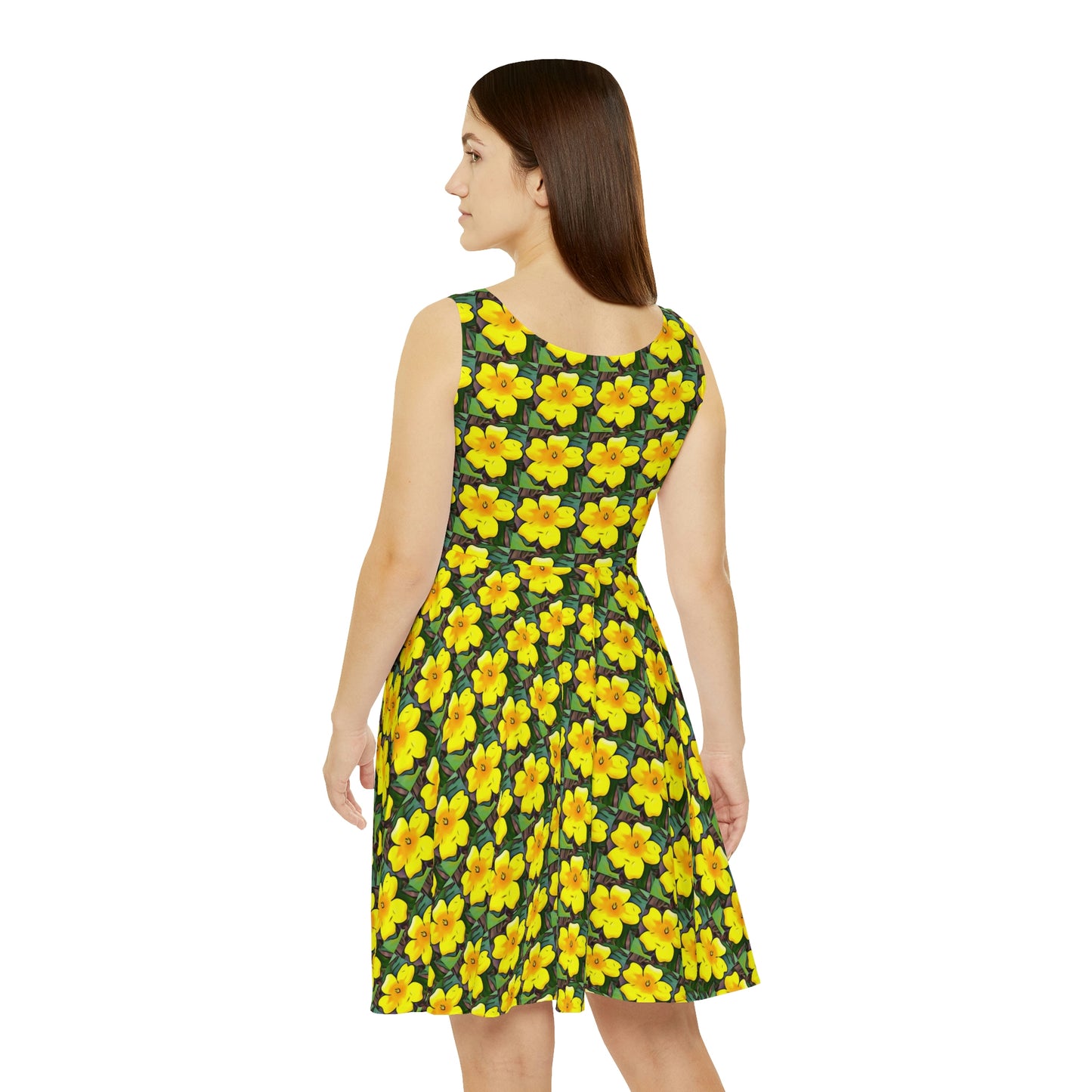 Yellow Jessamine Skater Dress