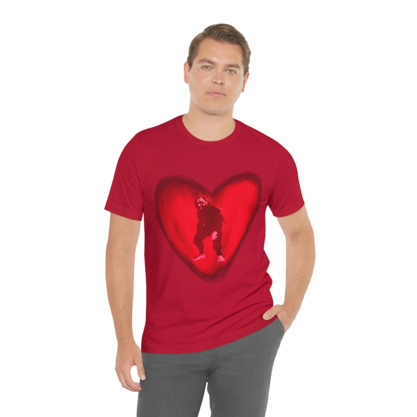 Unisex Bigfoot in My Heart Jersey Tee