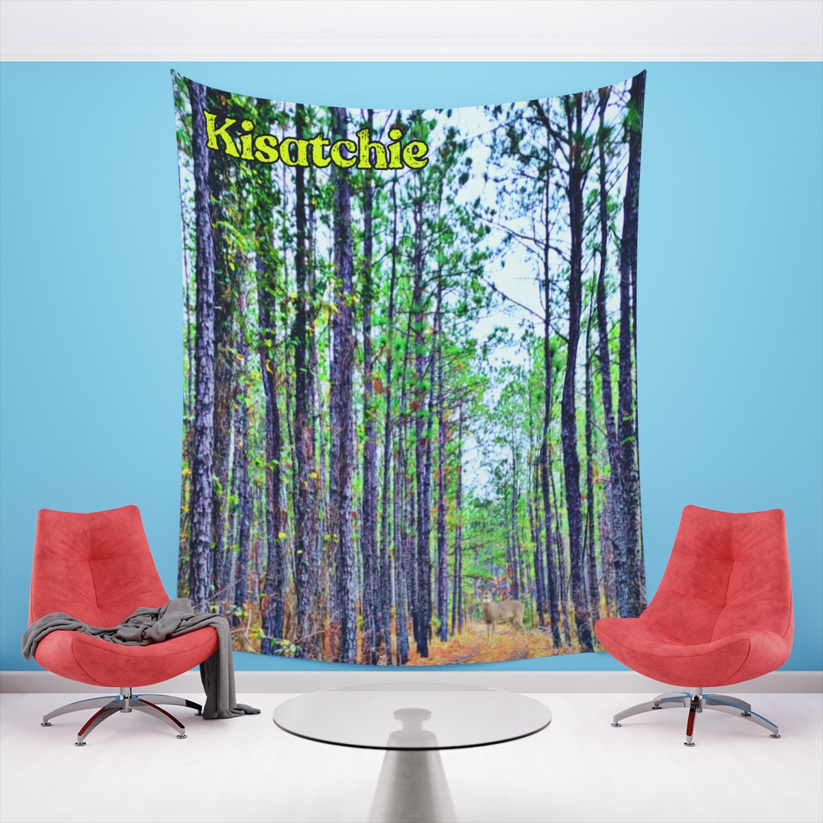 Printed Kisatchie Pines Wall Tapestry