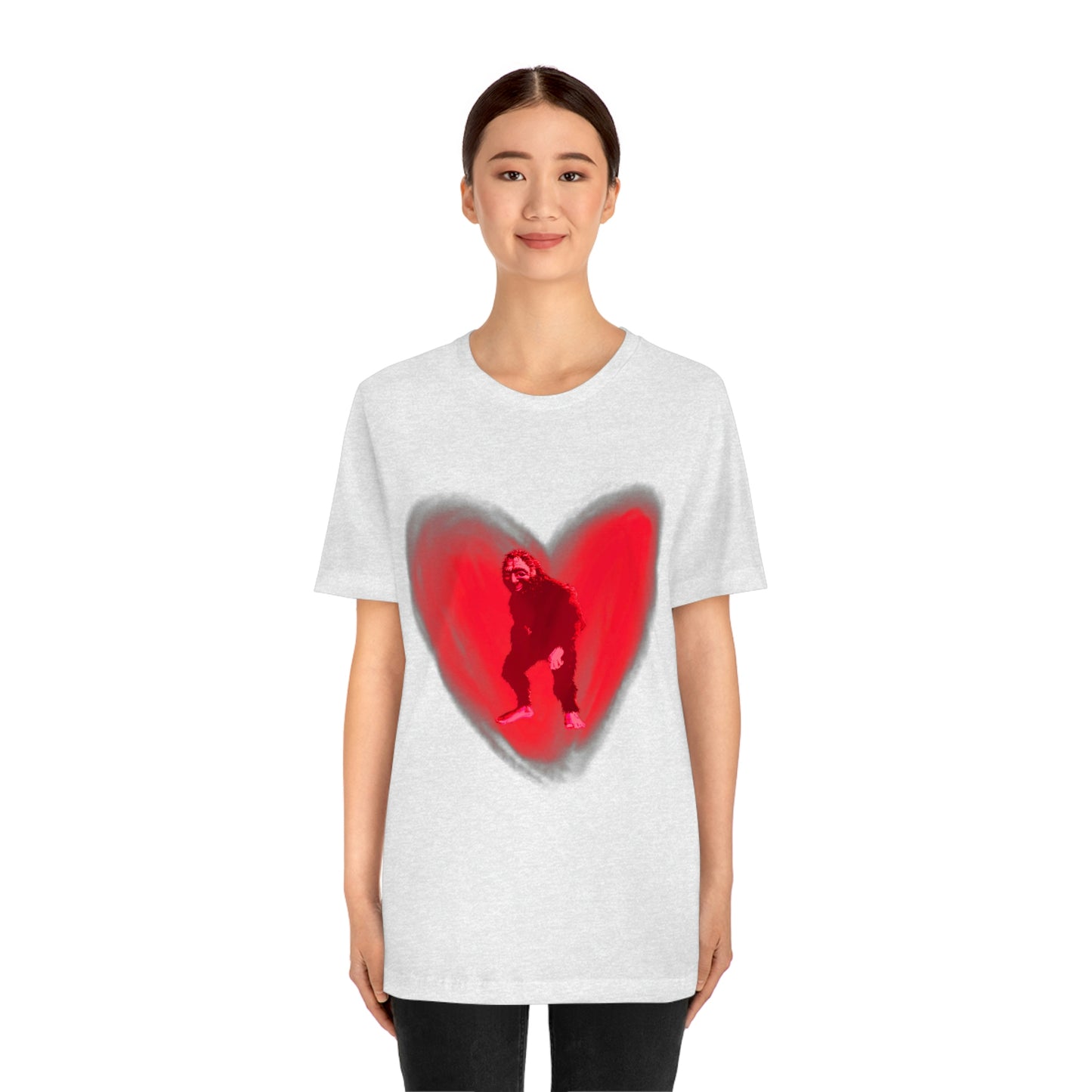 Unisex Bigfoot in My Heart Jersey Tee