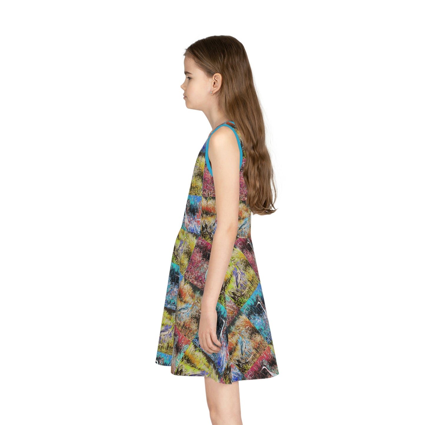 Great Blue Heron Girls' Sundress