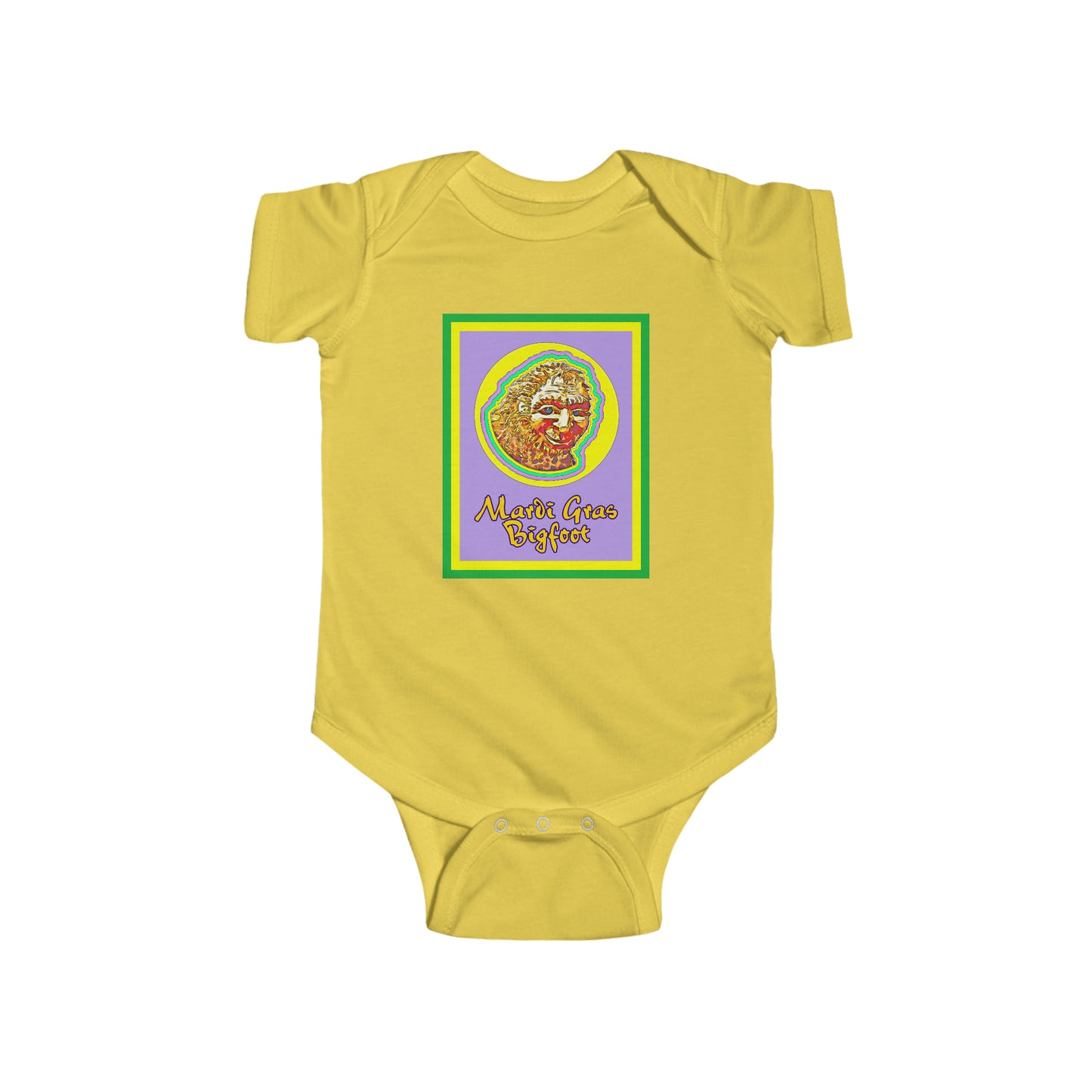 Bigfoot's Mardi Gras Fine Jersey Bodysuit